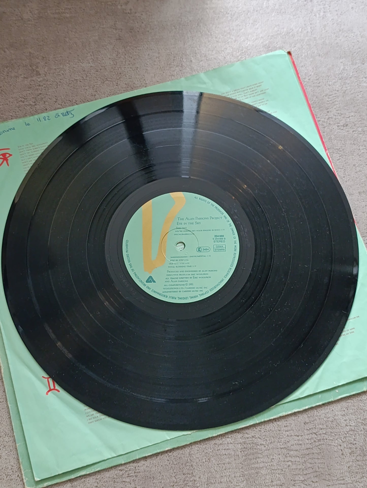 Vinyle 33T The Alan Parsons Project – Eye in the Sky (album culte)