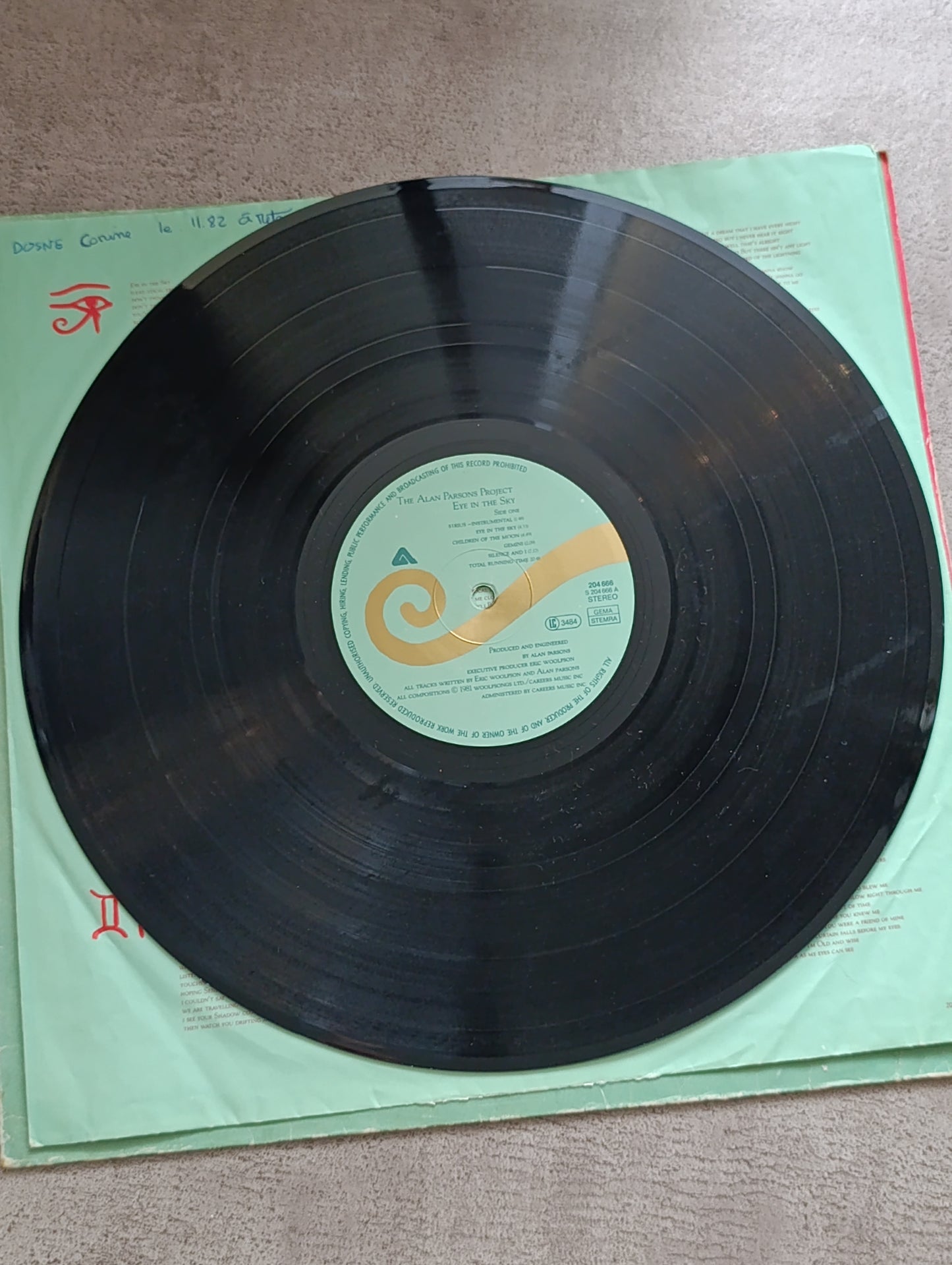 Vinyle 33T The Alan Parsons Project – Eye in the Sky (album culte)