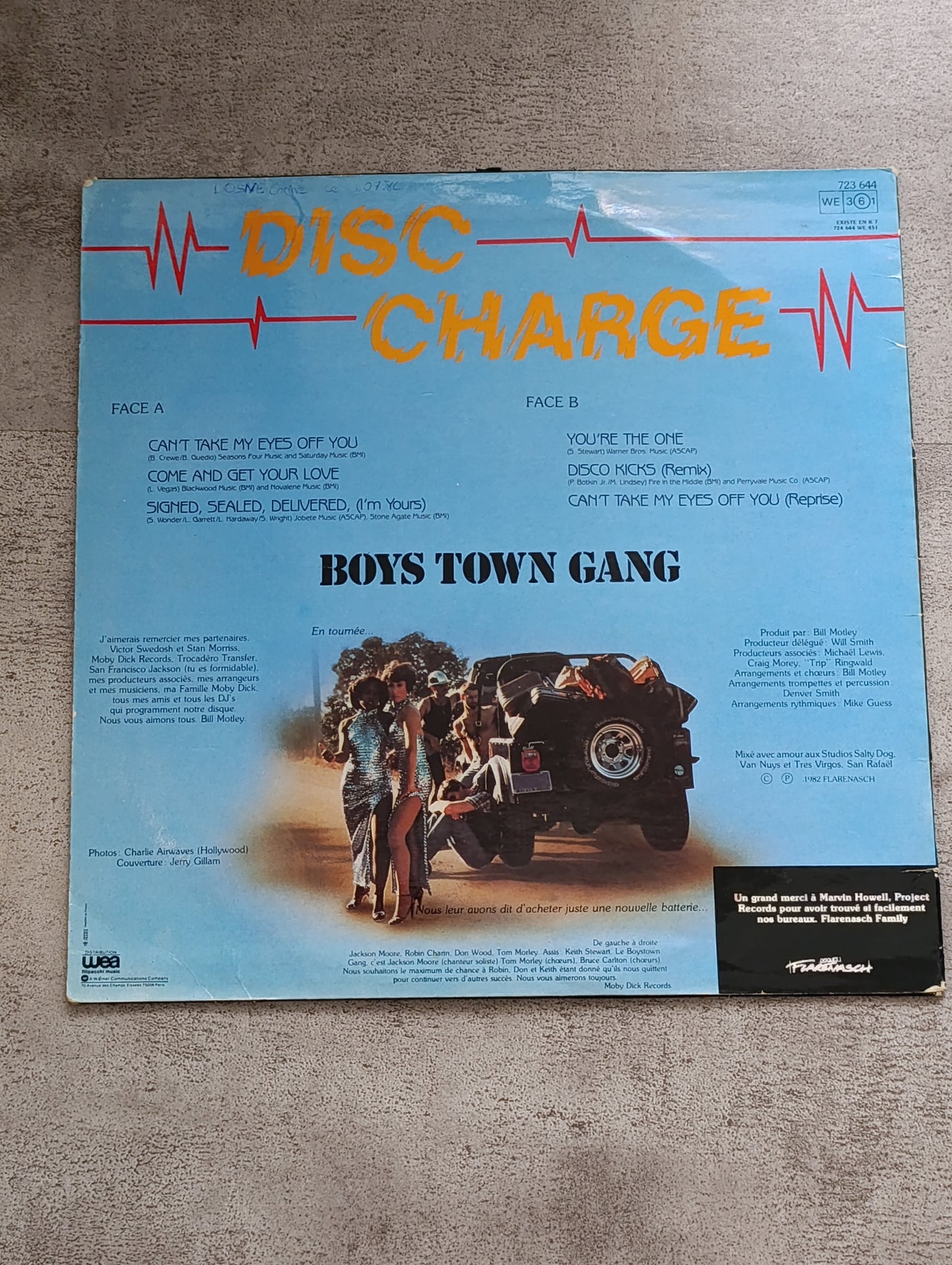 Vinyle 33T Boys Town Gang – Disc Charge (disco / funk)
