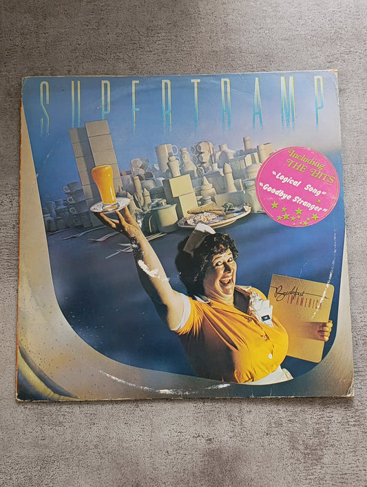 Vinyle 33T Supertramp – Breakfast in America (album culte + sticker original)