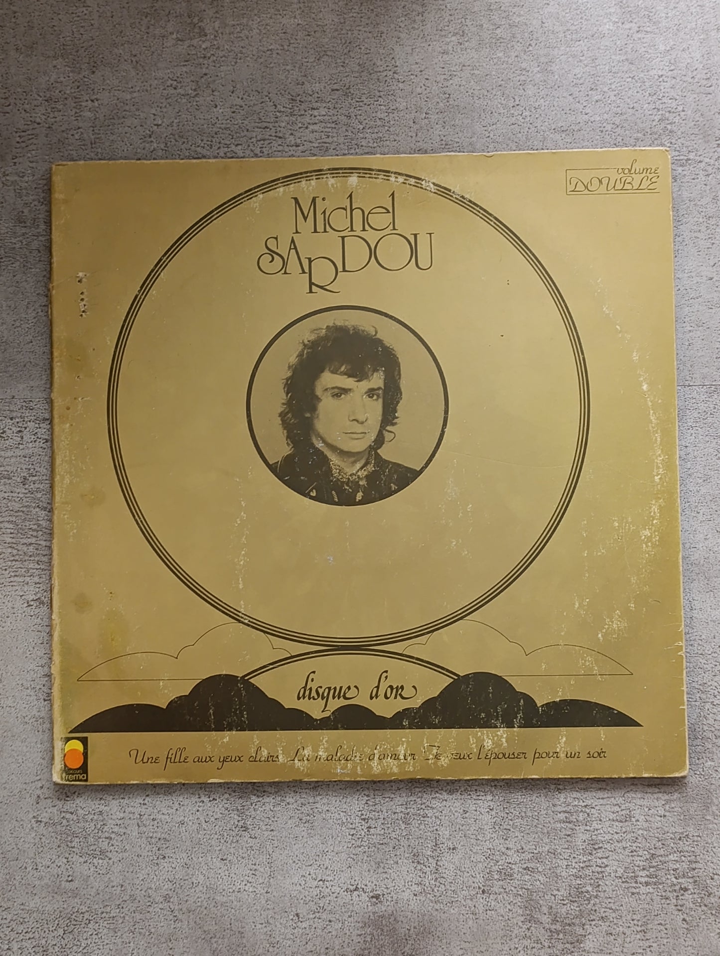 Vinyle 33T Michel Sardou – Disque d’or (Volume double compilation)