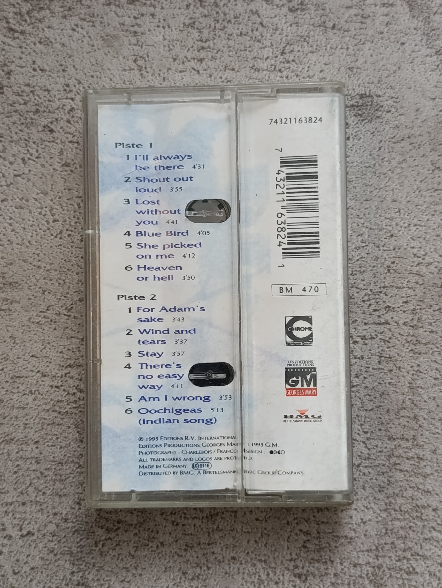 Cassette audio Roch Voisine – I'll Always Be There