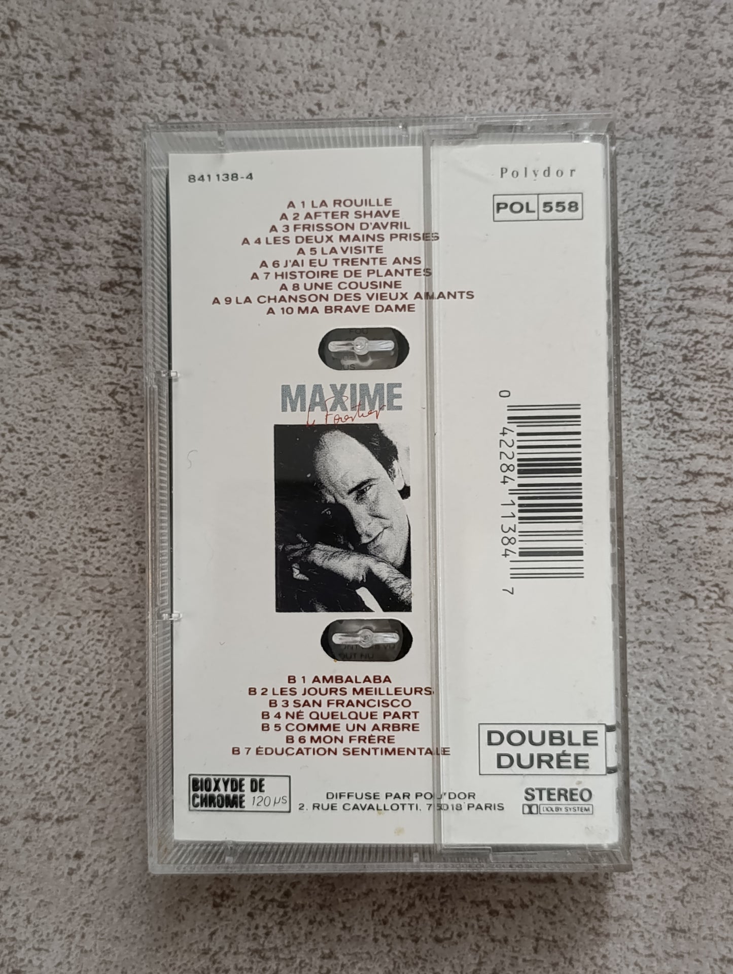Cassette audio Maxime Le Forestier 1988 vintage chanson française collection