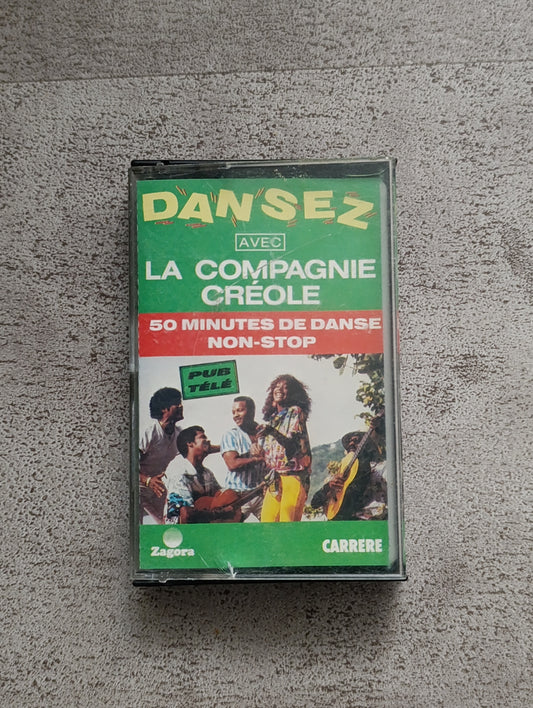 K7 audio Dansez avec La Compagnie Créole cassette 50 minutes de danse non stop