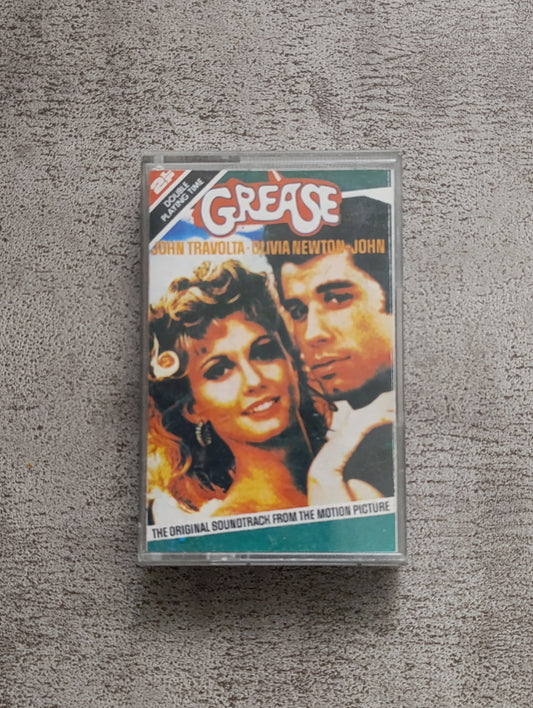 K7 audio Grease bande originale film John Travolta Olivia Newton John cassette vintage