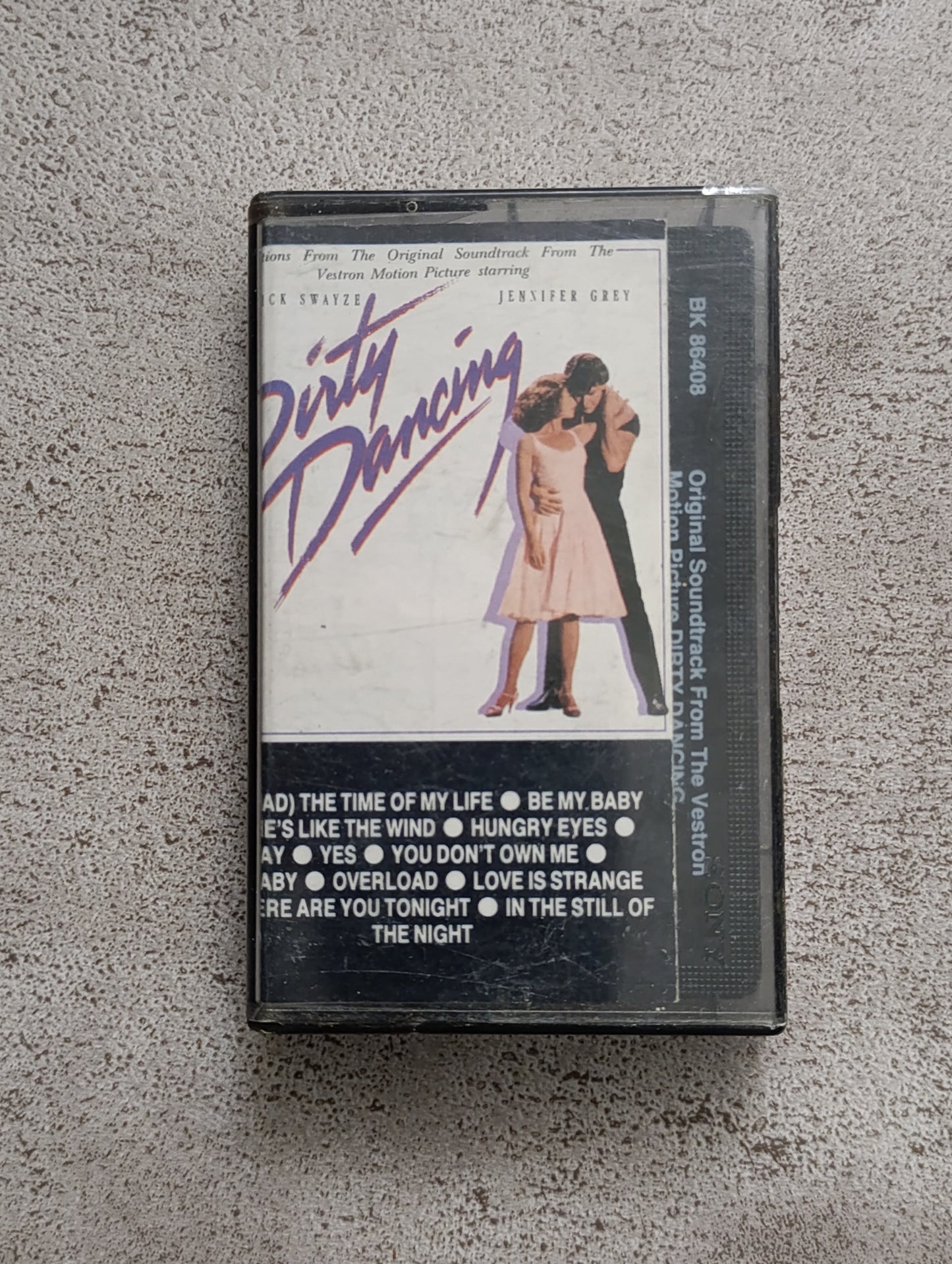 K7 audio Dirty Dancing bande originale film cassette vintage Patrick Swayze