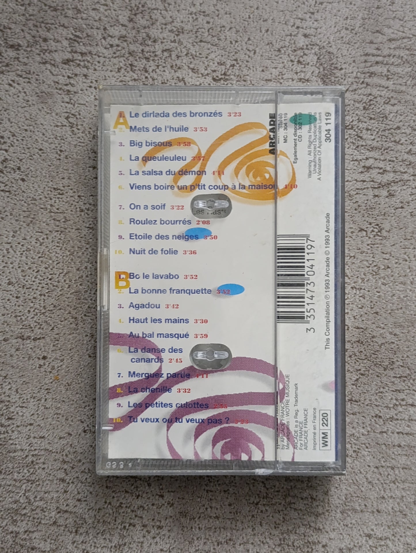 K7 audio Faites la fête compilation cassette ambiance soirée années 80 90