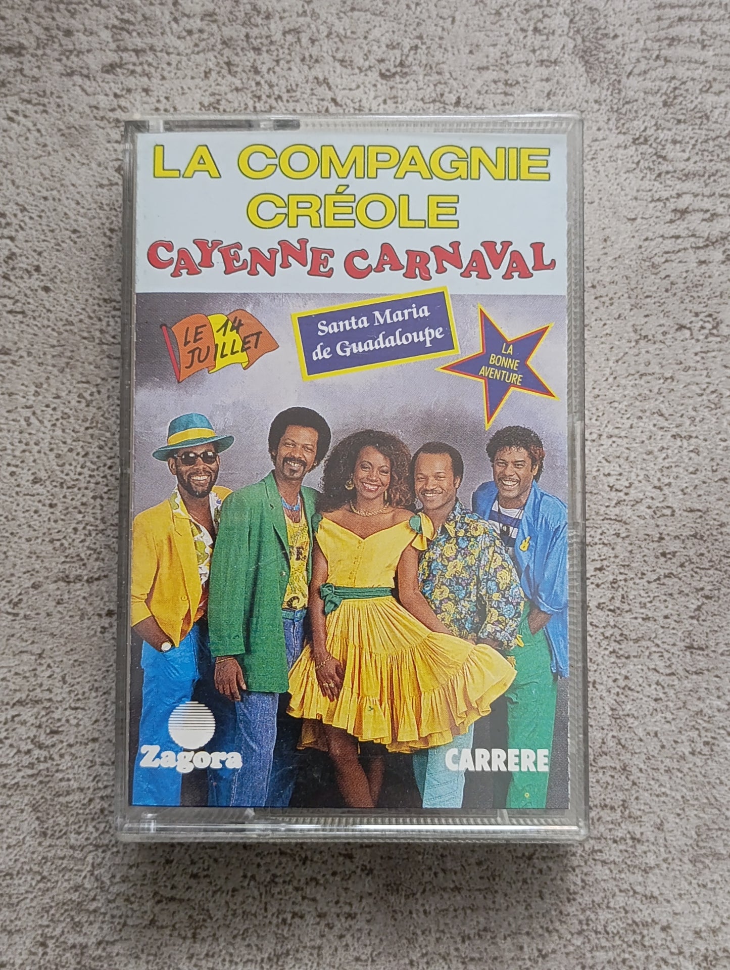 K7 audio La Compagnie Créole Cayenne Carnaval cassette vintage antillaise