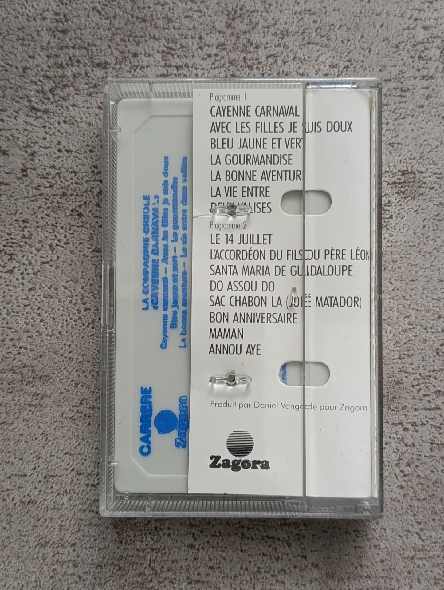 K7 audio La Compagnie Créole Cayenne Carnaval cassette vintage antillaise