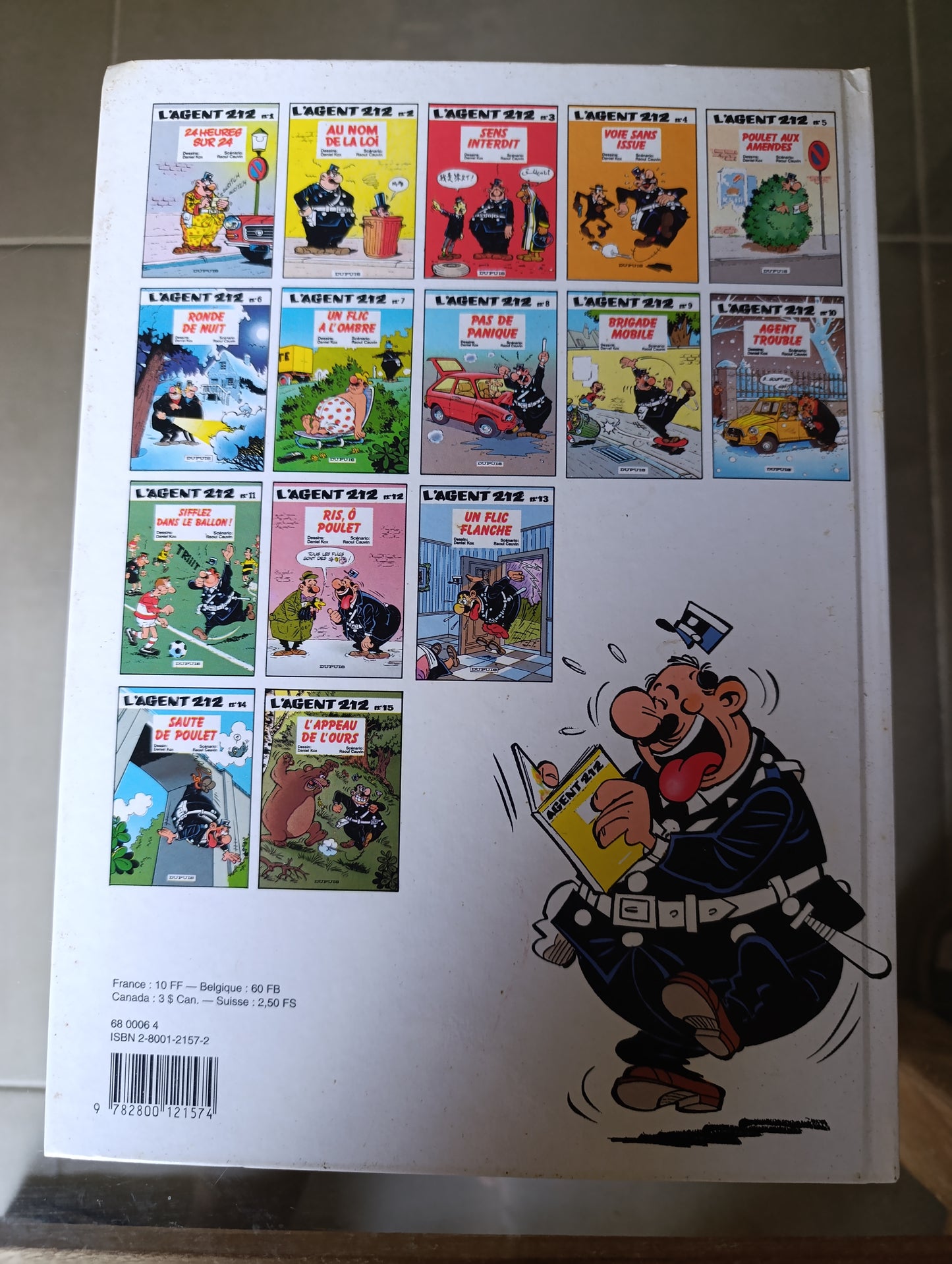 BD L’Agent 212 Tome 12 – Ris ô poulet Dupuis Cauvin Kox