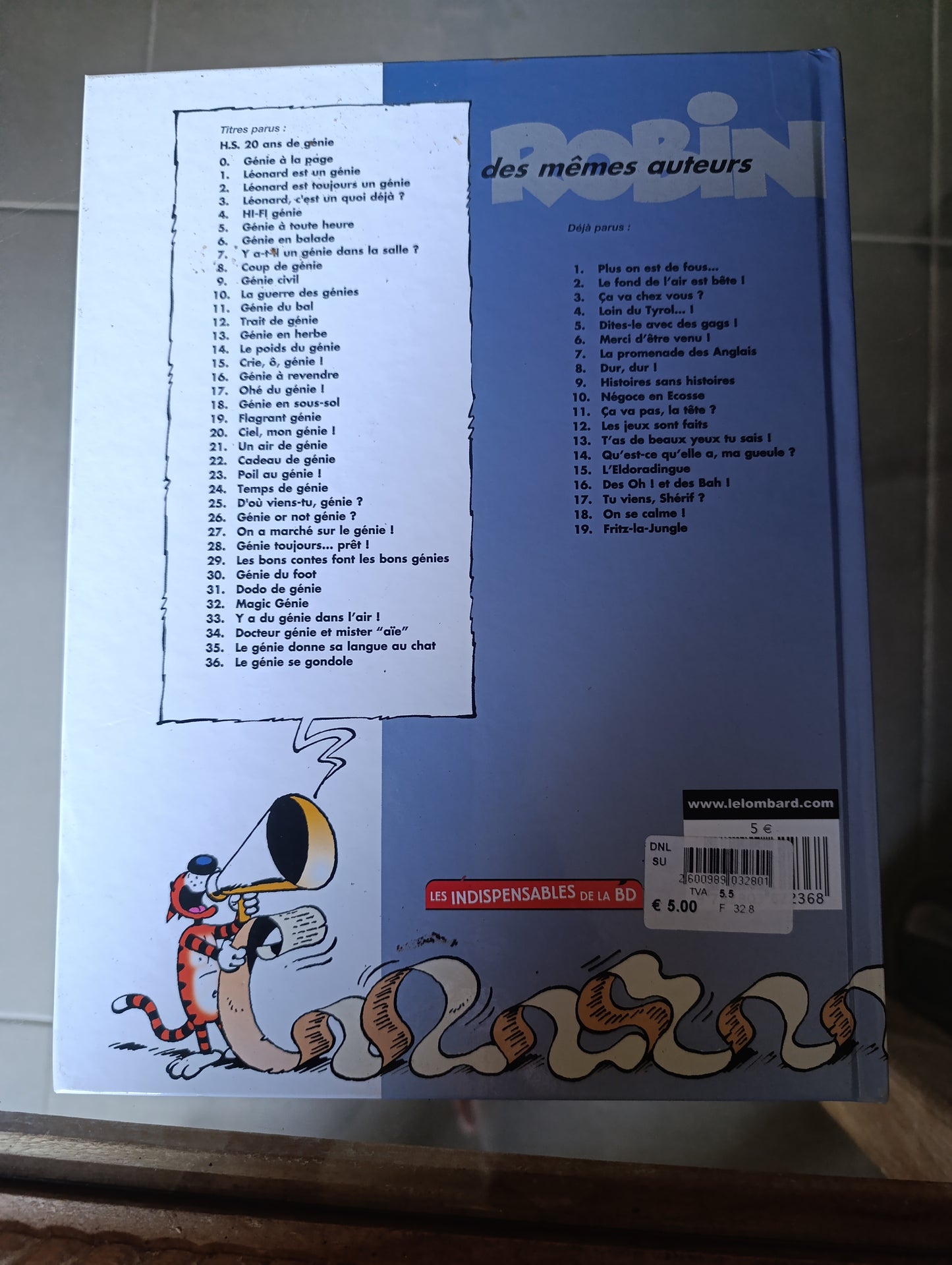 BD Léonard Tome 25 D’où viens-tu génie Turk & De Groot édition Lombard humour