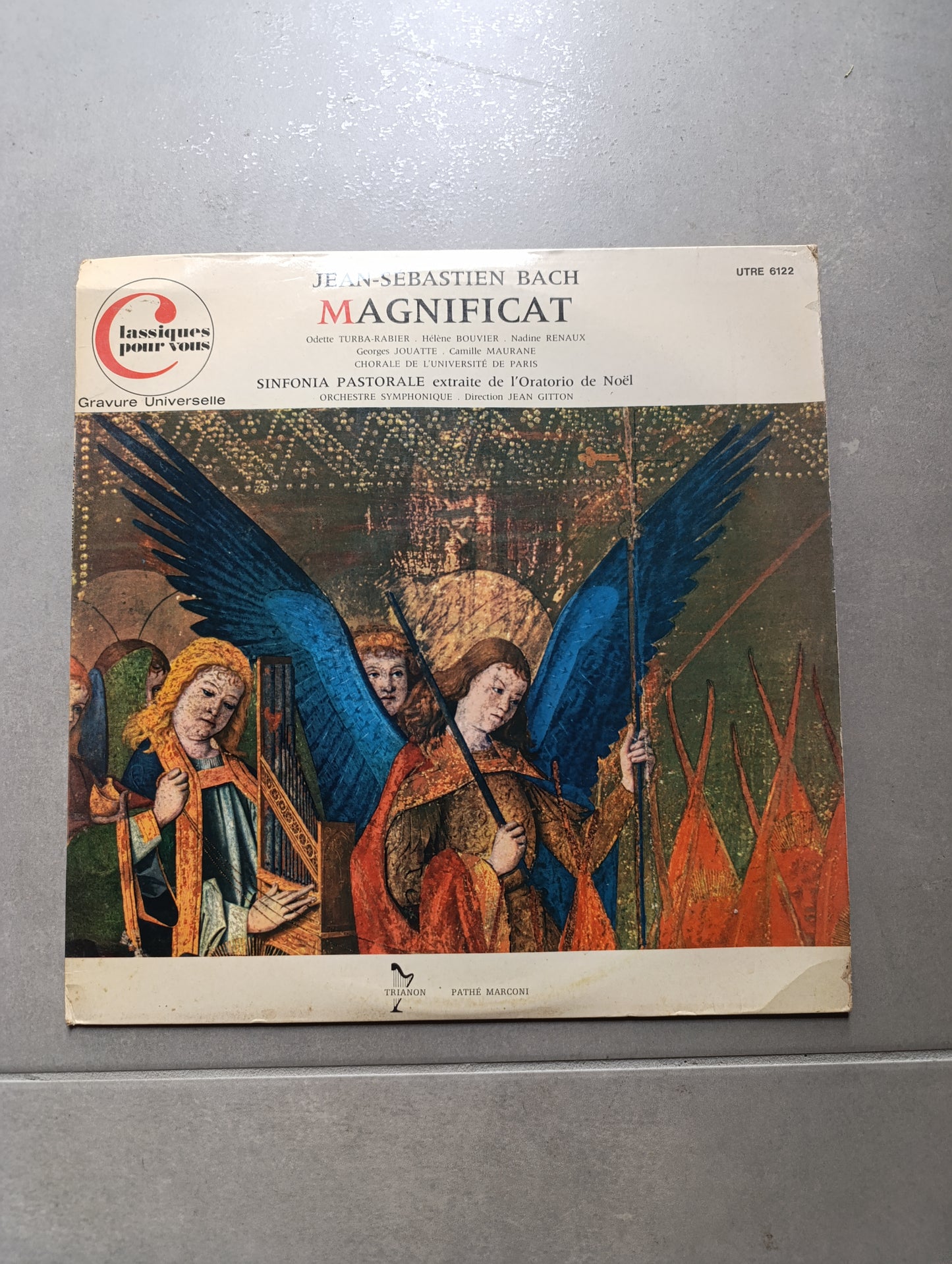Vinyle 33 tours Jean-Sébastien Bach Magnificat Classiques pour vous UTRE 6122