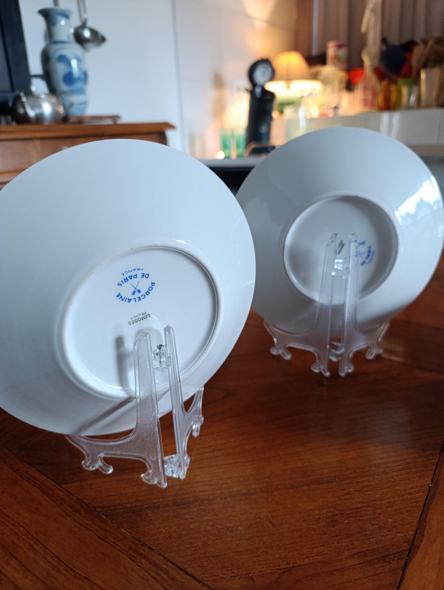 Lot de 2 tasses et soucoupes en porcelaine de Limoges – Porcelaine de Paris