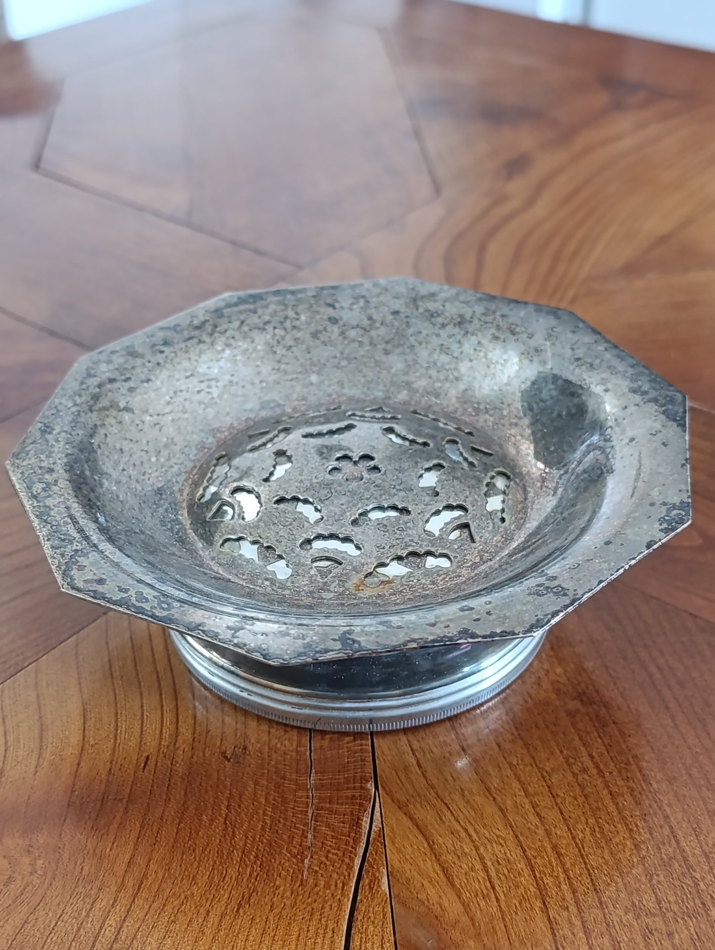 Beurrier à glace ancien Coquillor-Glace métal argenté Art Déco français