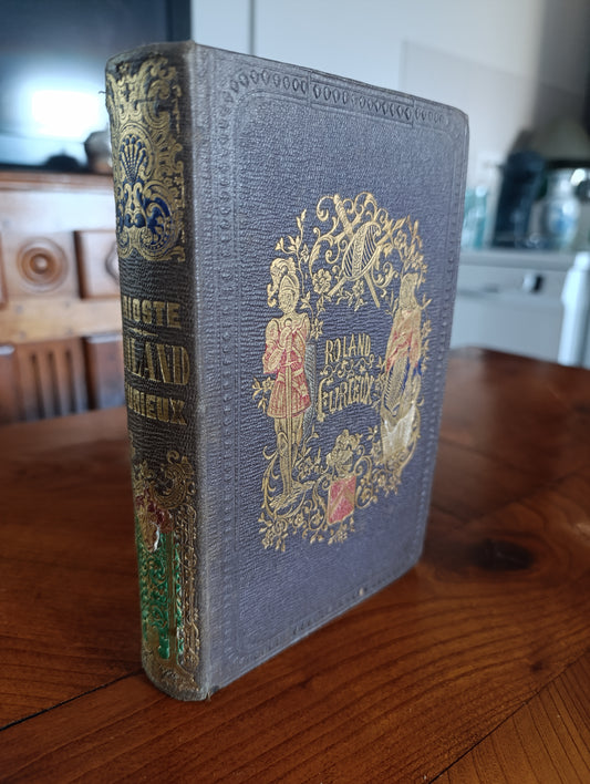 Roland Furieux de L’Arioste – édition illustrée 1847 – reliure romantique dorée