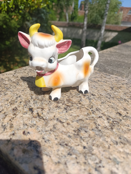 Petit pot décoratif vache vintage Japan – figurine vide-poche