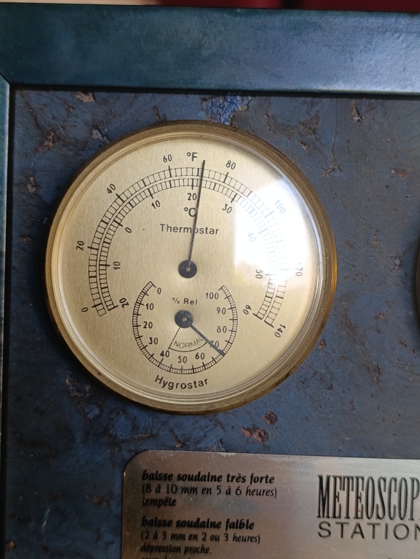 Station météo vintage DGA – Baromètre Thermomètre Hygromètre – Météoscope