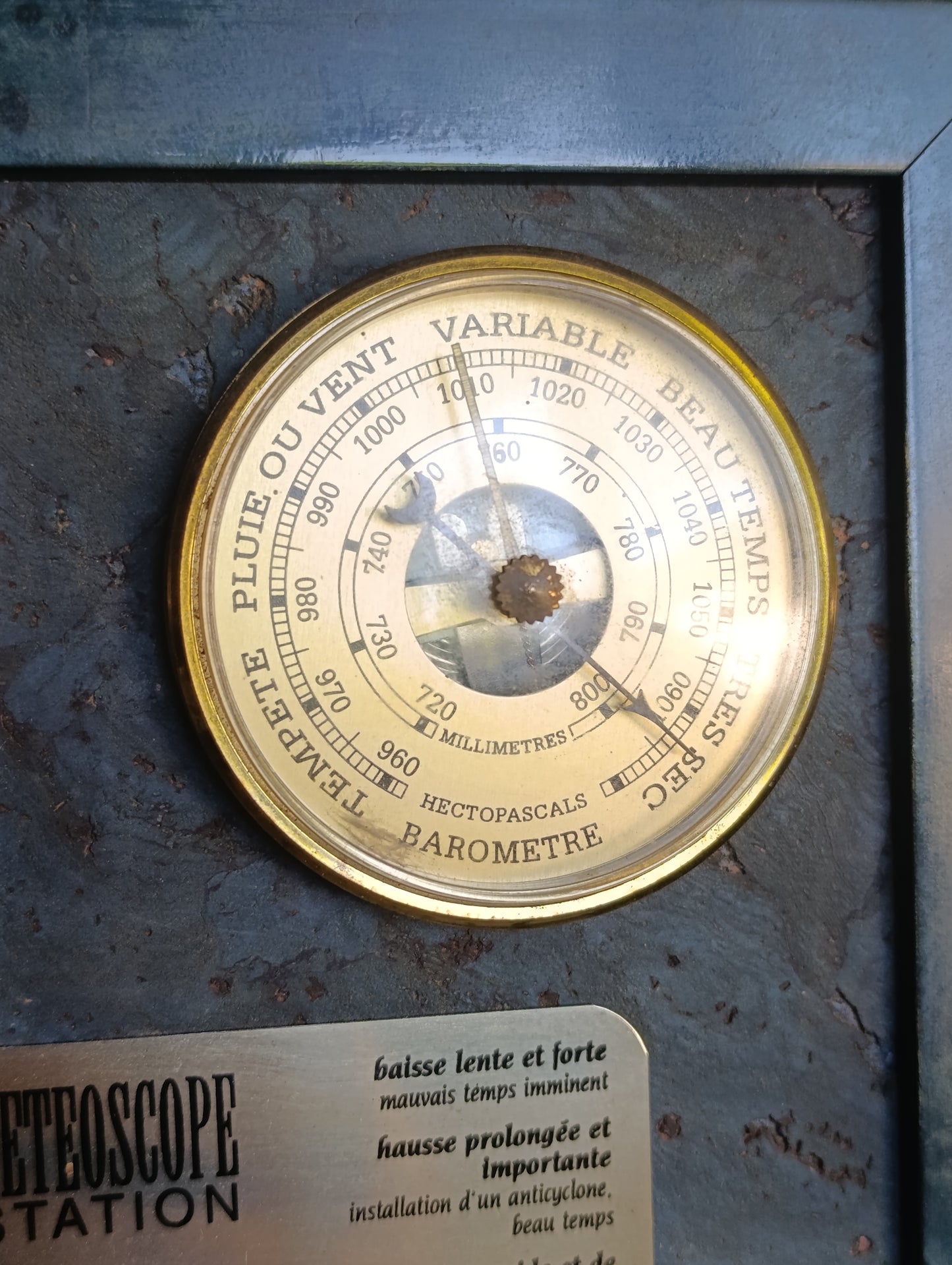 Station météo vintage DGA – Baromètre Thermomètre Hygromètre – Météoscope