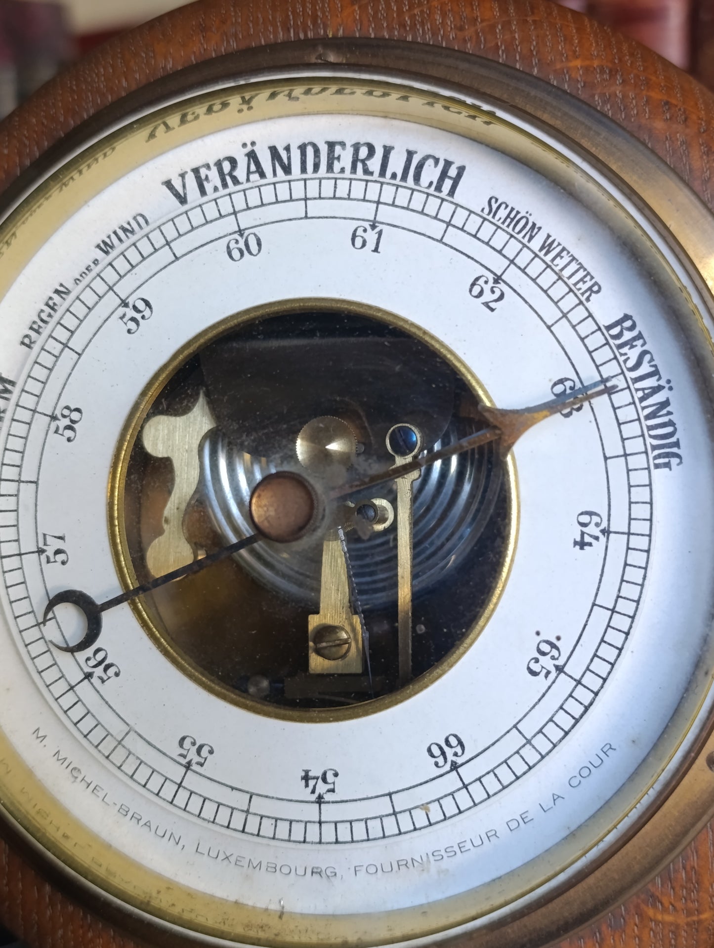 Baromètre ancien Michel-Braun Luxembourg – Fournisseur de la Cour