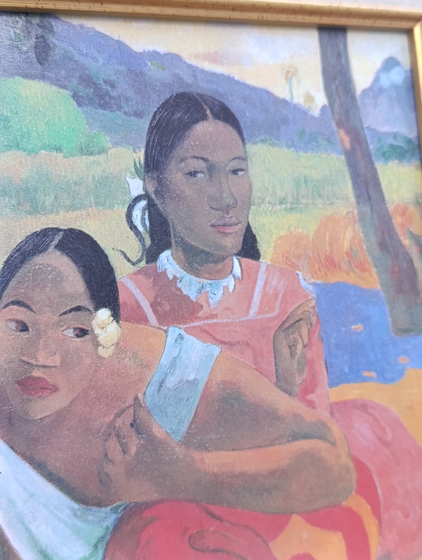 Reproduction encadrée "Femmes tahitiennes" d'après Paul Gauguin