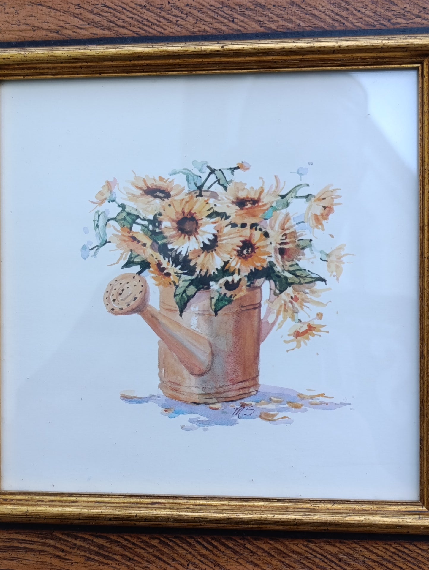 Cadre décoratif Hortus – Arrosoir et tournesols