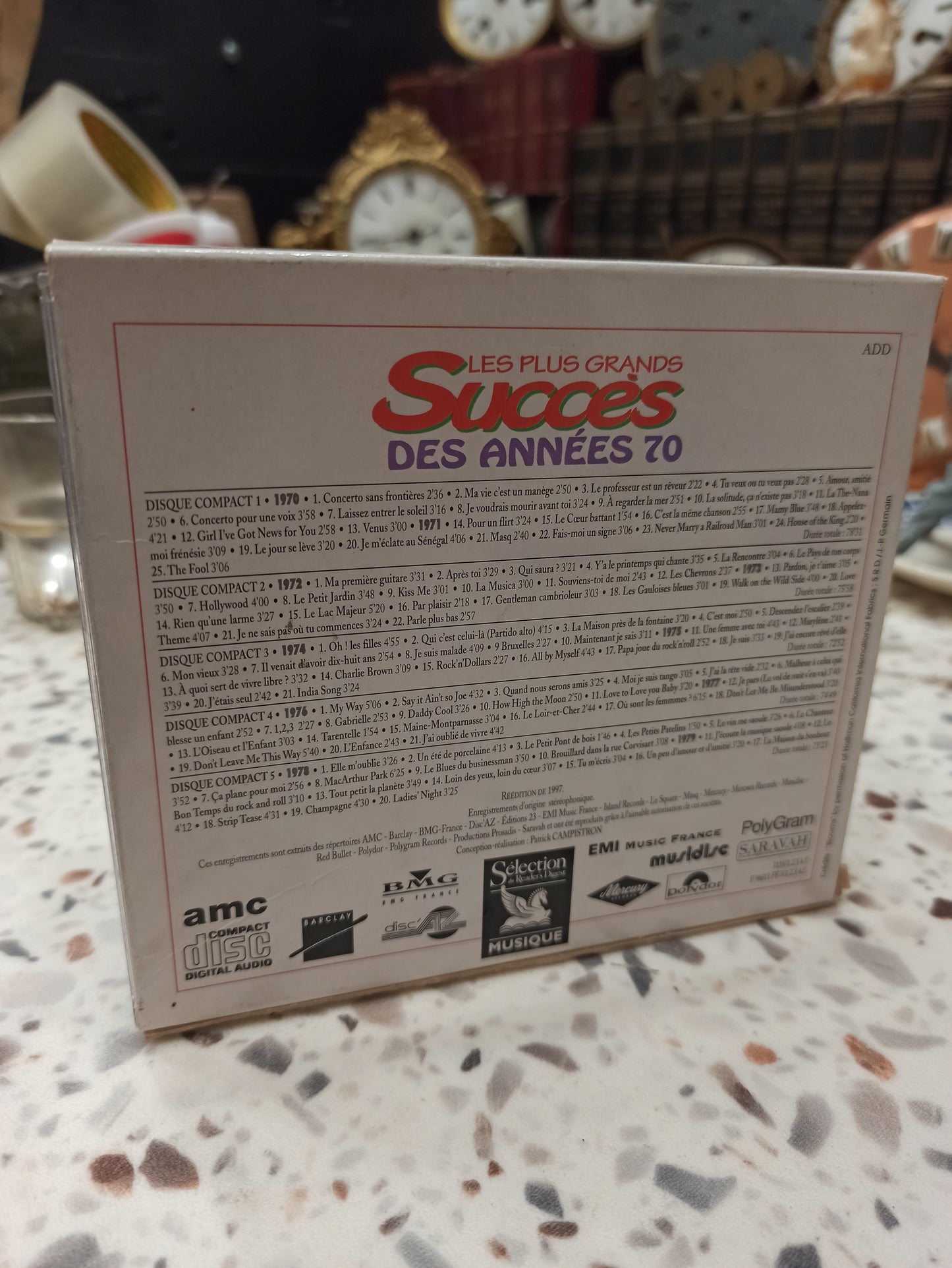 Coffret Les Plus Grands Succès des Années 70 - Compilation 70's