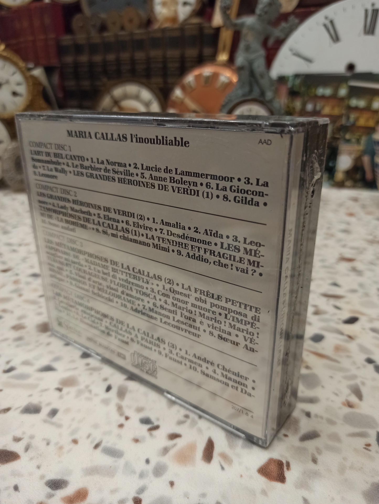 Maria Callas L'Inoubliable – Coffret 4 CD Opéra Bel Canto Collection
