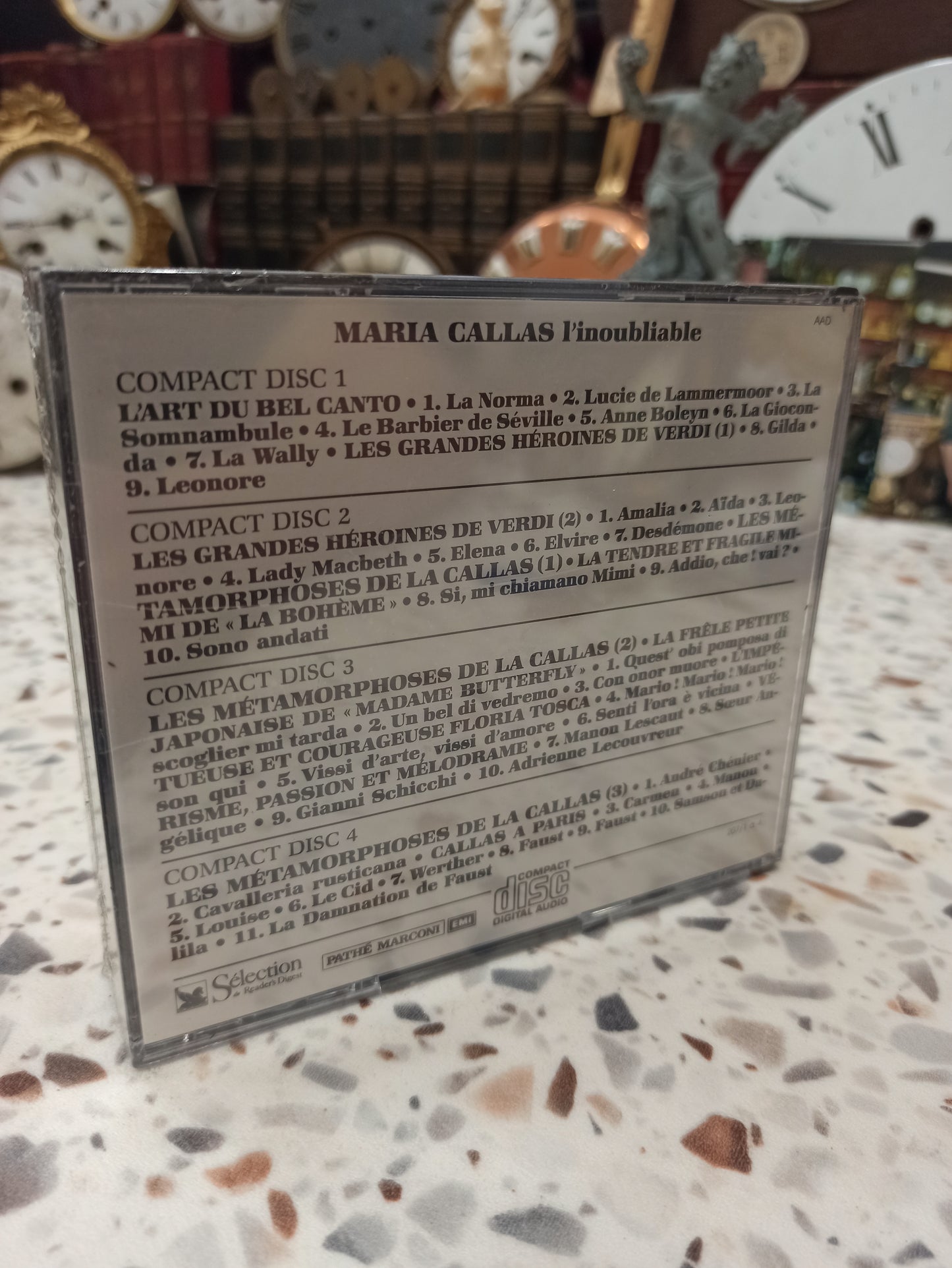 Maria Callas L'Inoubliable – Coffret 4 CD Opéra Bel Canto Collection