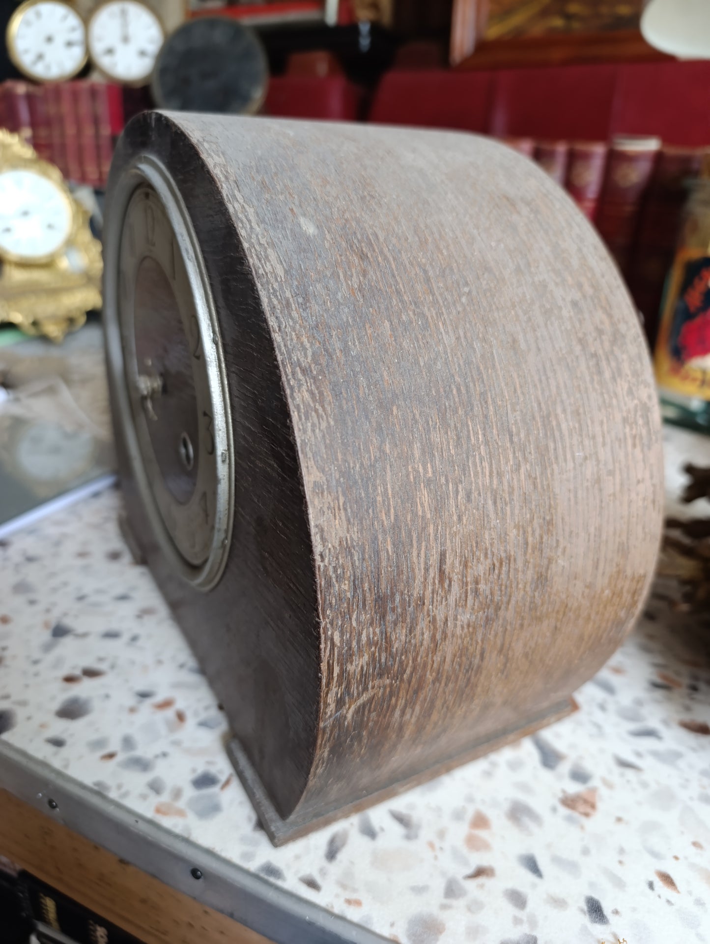 Pendule de cheminée Anvil British Clocks à restaurer – Mouvement mécanique anglais