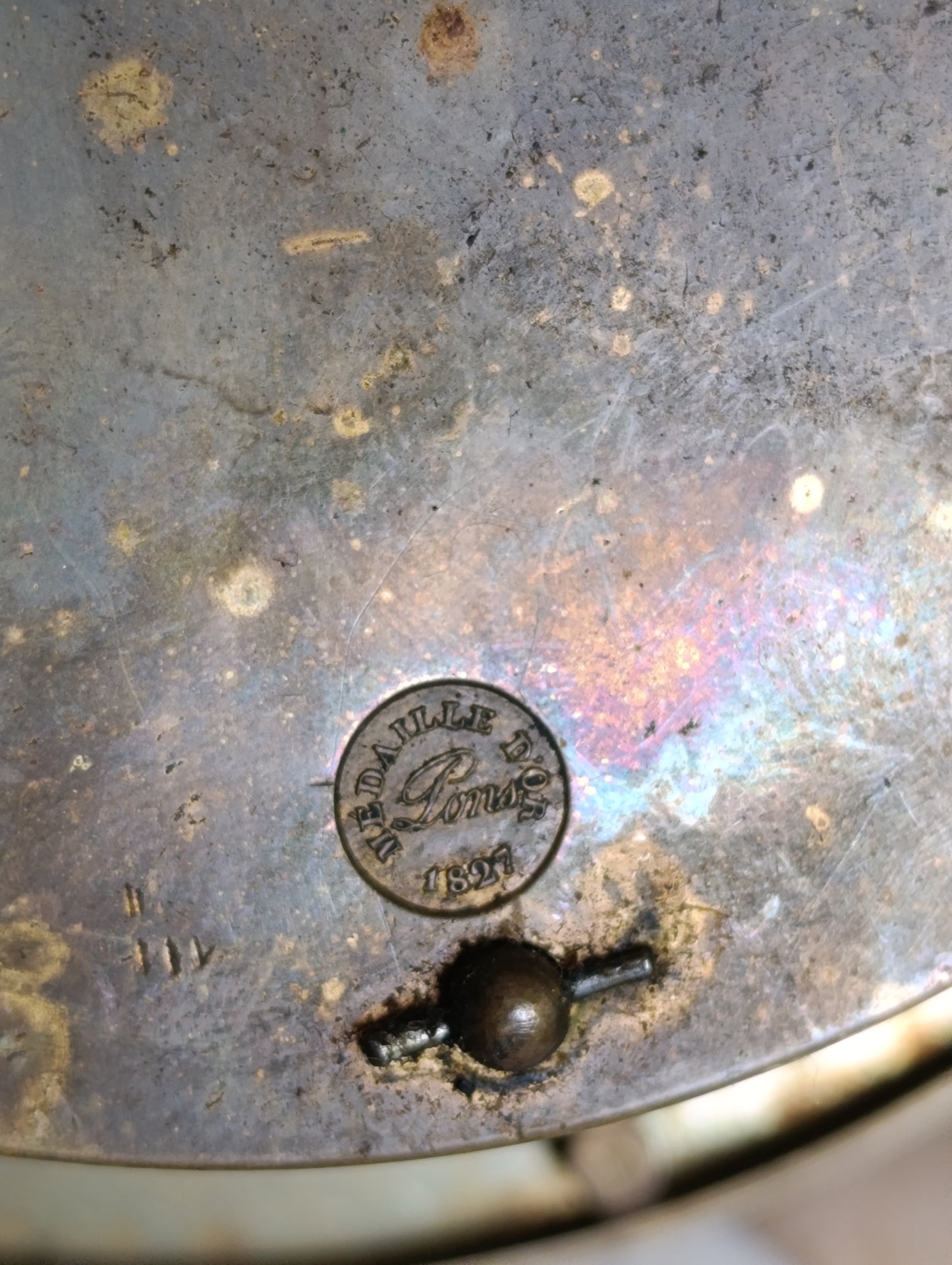 Mécanisme de pendule ancienne Pons Médaille d'Or 1827 – Pour restauration
