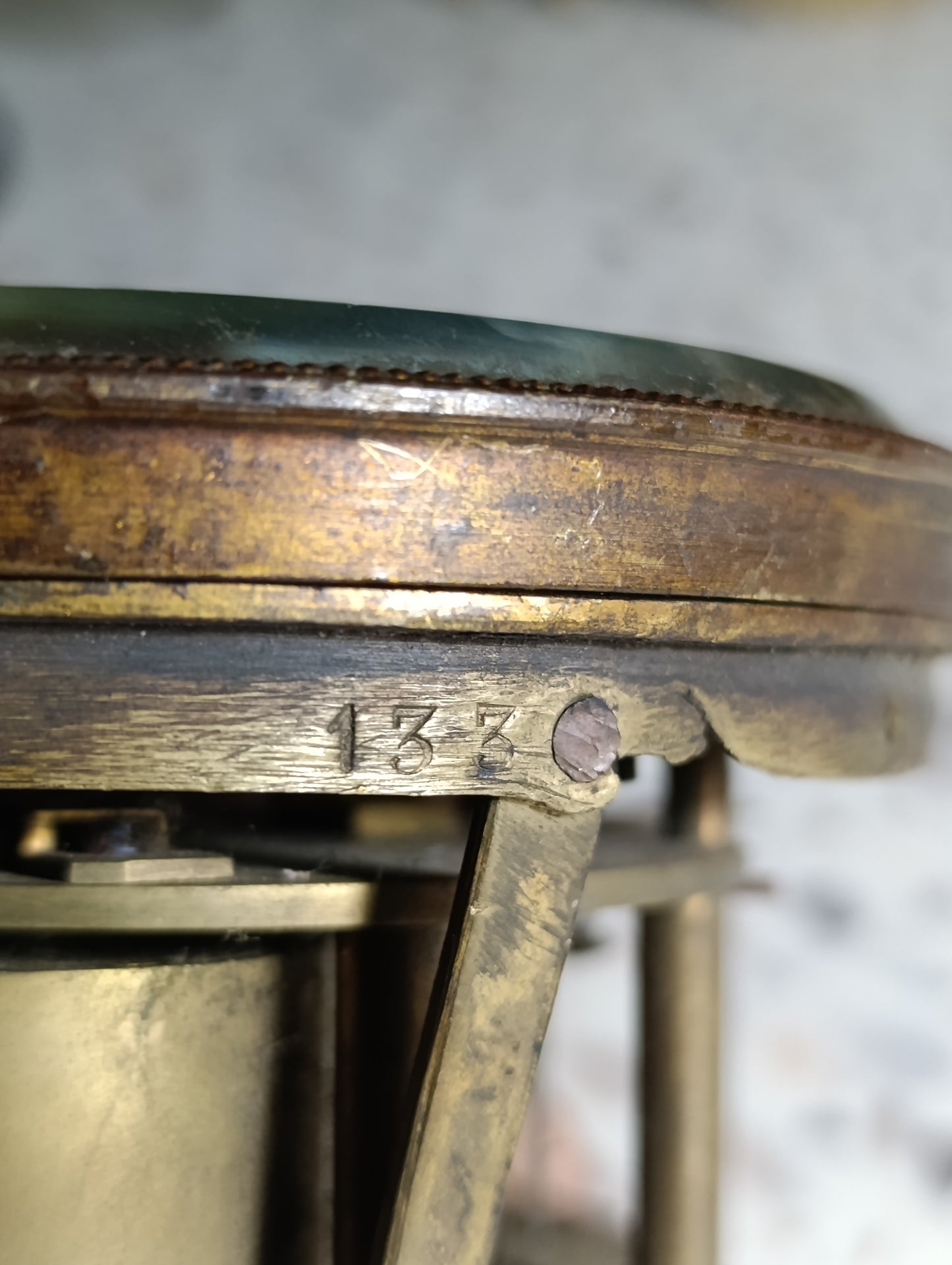 Mouvement de Pendule Ancien Gorini Frères &amp; Cie Paris avec Cadran Émaillé