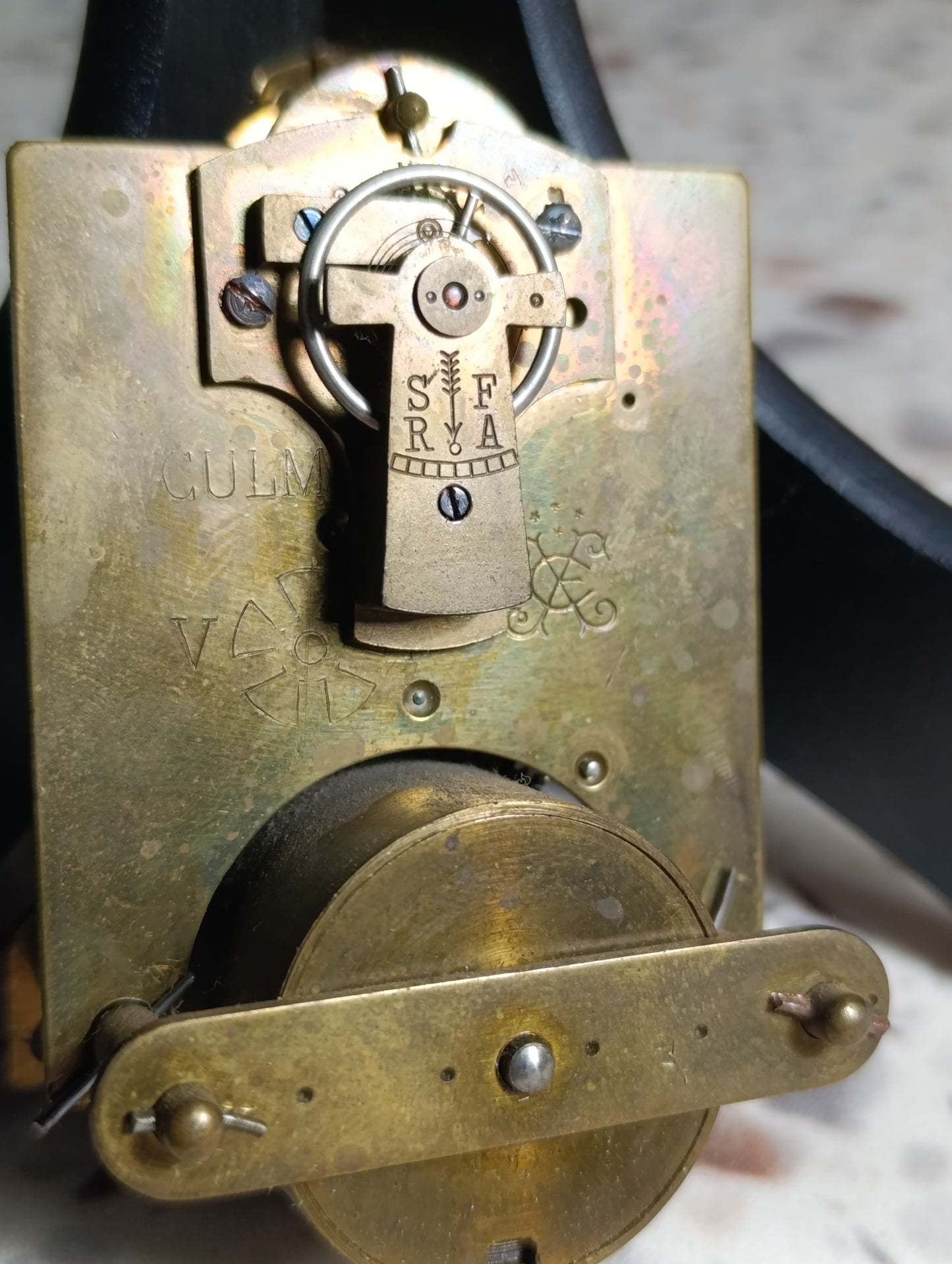 Mouvement ancien de pendule CULMINA avec balancier – Sonnerie mécanique – Pour pièces