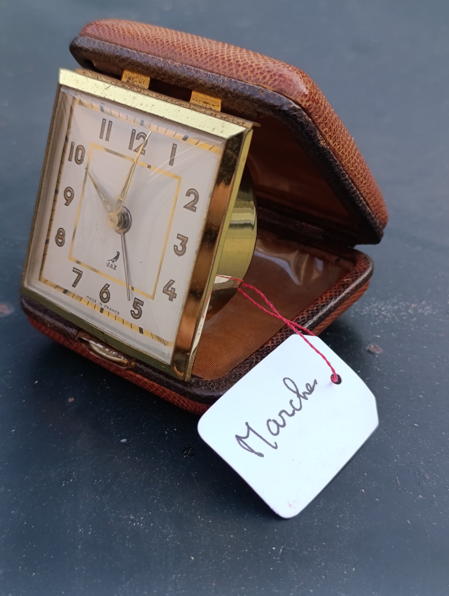 Réveil de voyage JAZ pliant vintage – Made in France – Fonctionnel