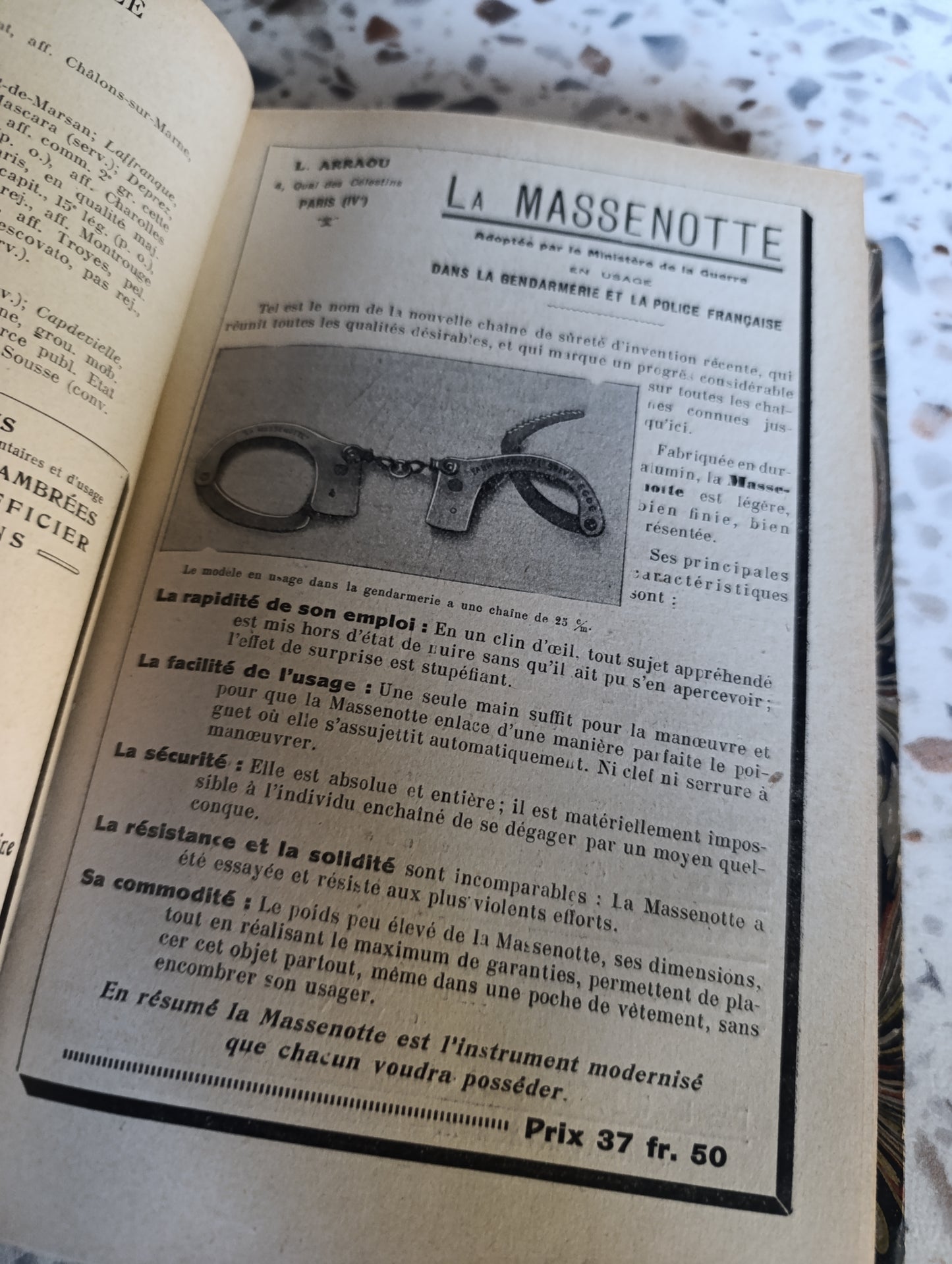 Revue de la Gendarmerie 1929 – Année complète reliée – Charles-Lavauzelle