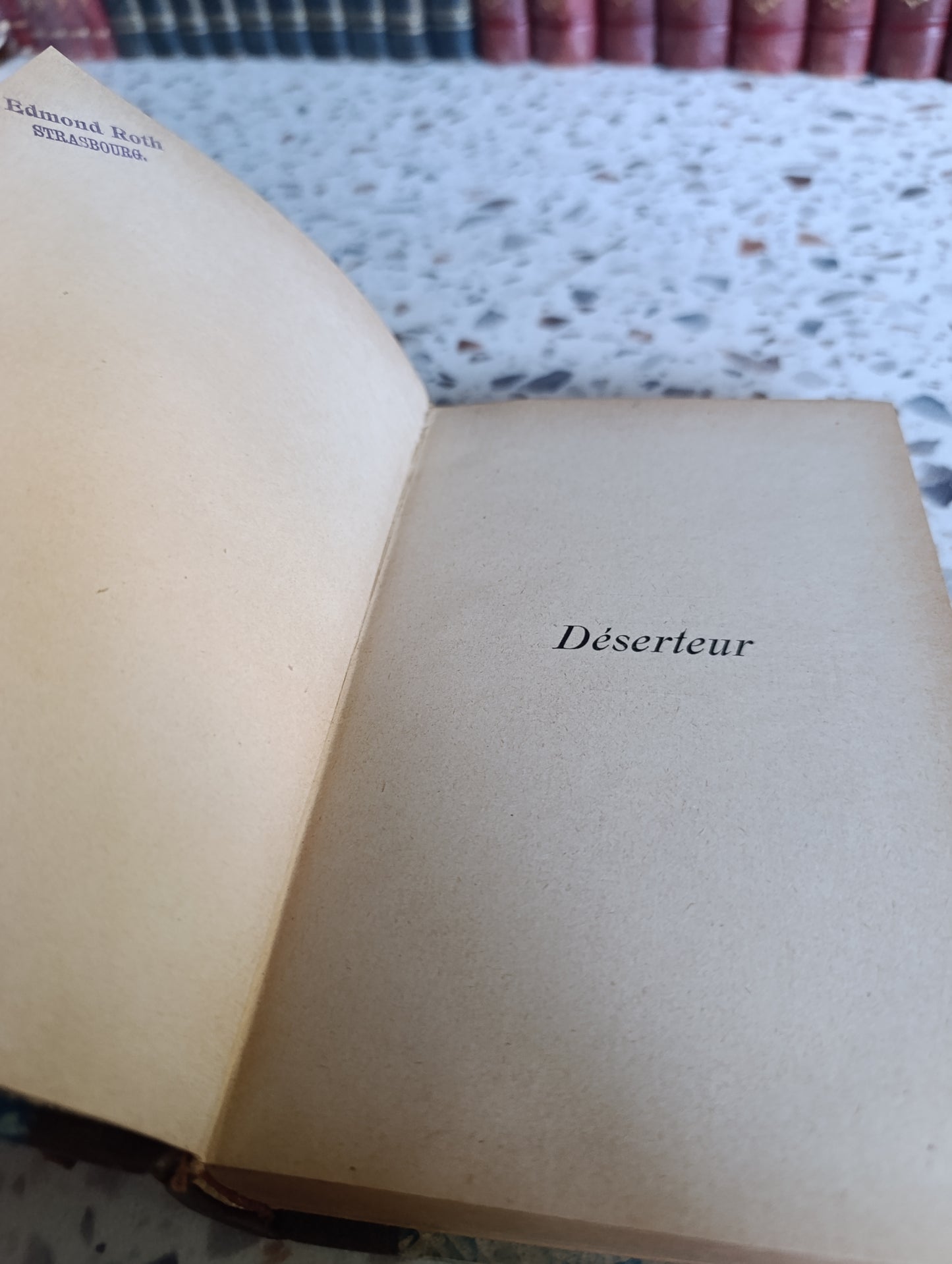 Déserteur – Marc Mario – Édition originale de 1900 – Reliure demi-cuir