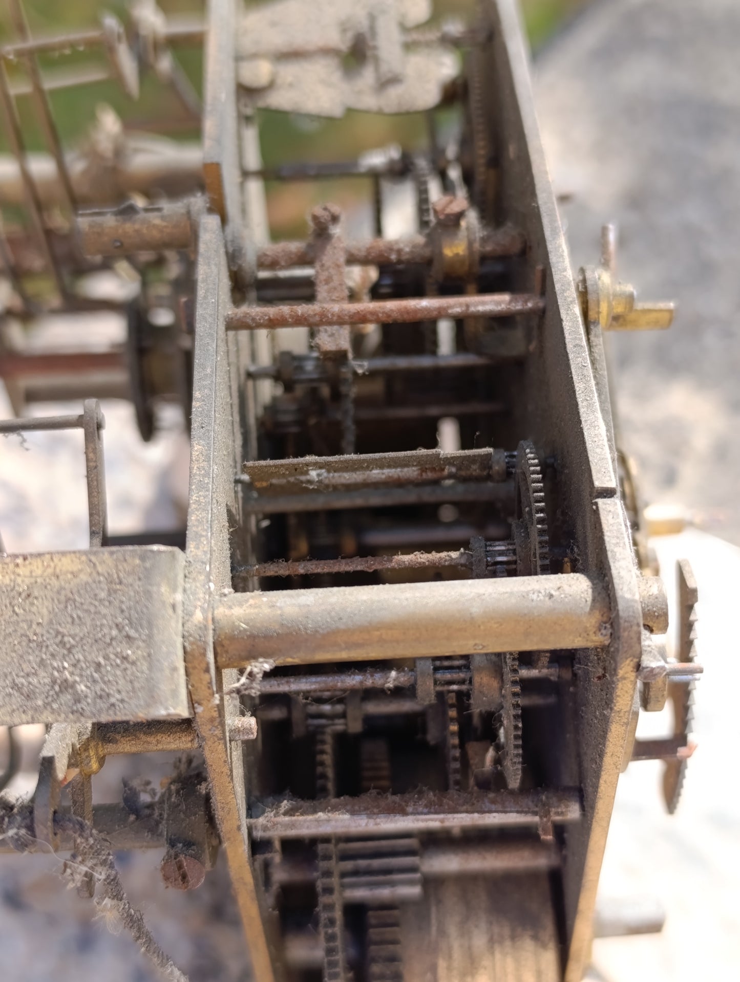 Mouvement ancien de carillon Enzle 3 trains – mécanisme d’horloge à restaurer – pièce détachée