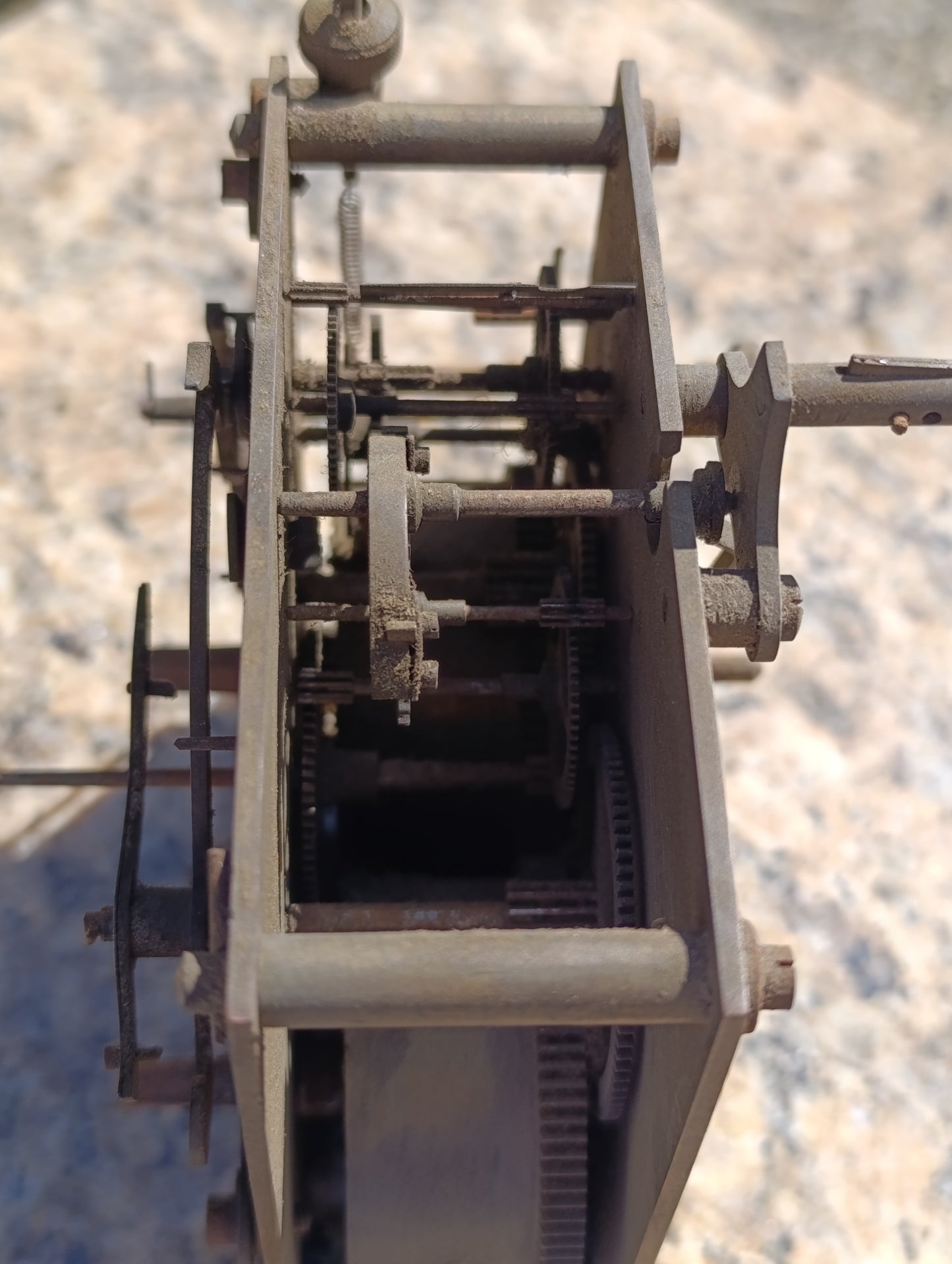 Mouvement d’horloge ancien mécanique 2 trains – sonnerie – DRGM – pièce détachée à restaurer