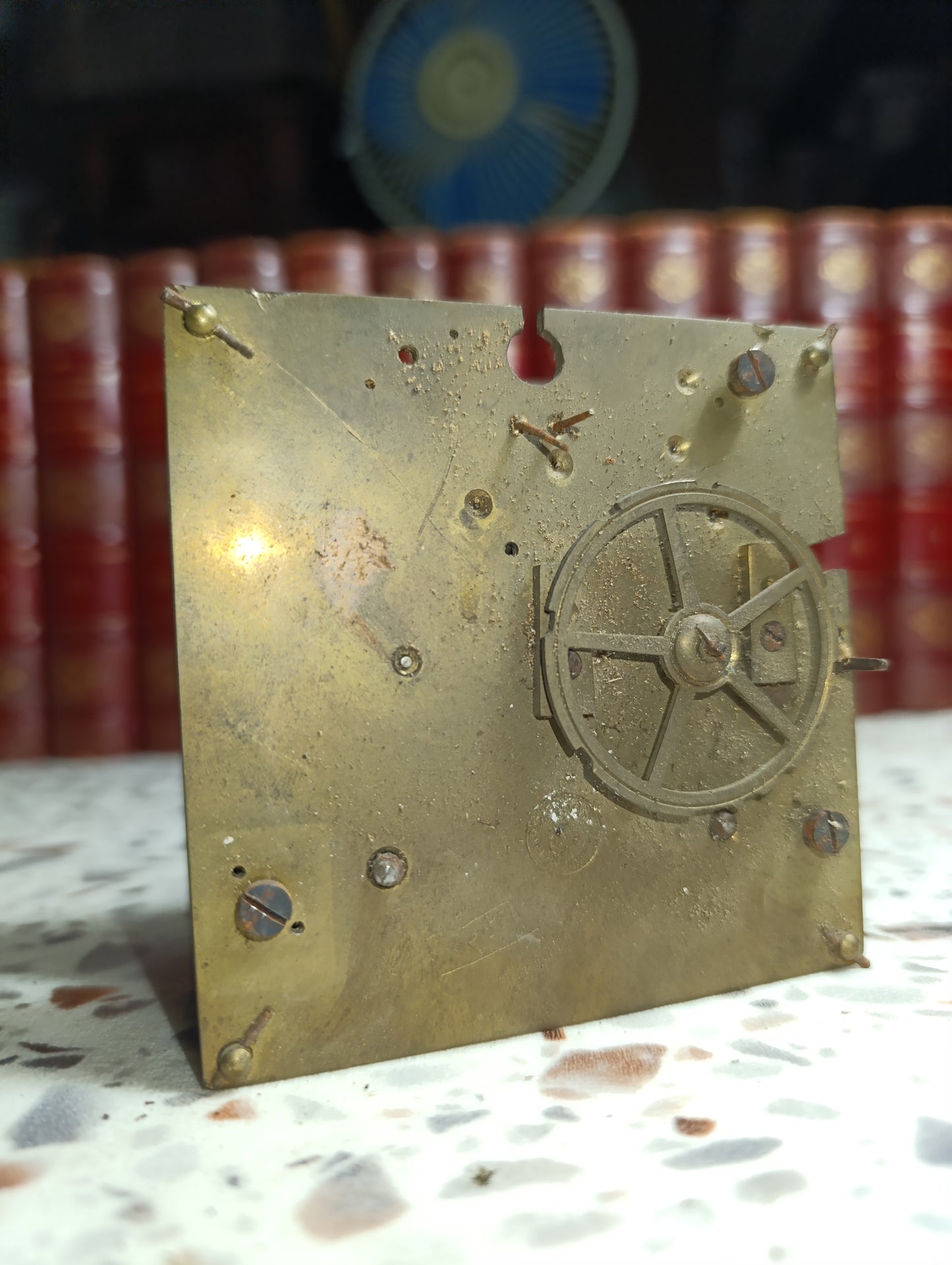 Mouvement d'horloge ancien Japy Frères à sonnerie 2 trains en laiton – Mécanisme de pendule – Hauteur 10,3 cm