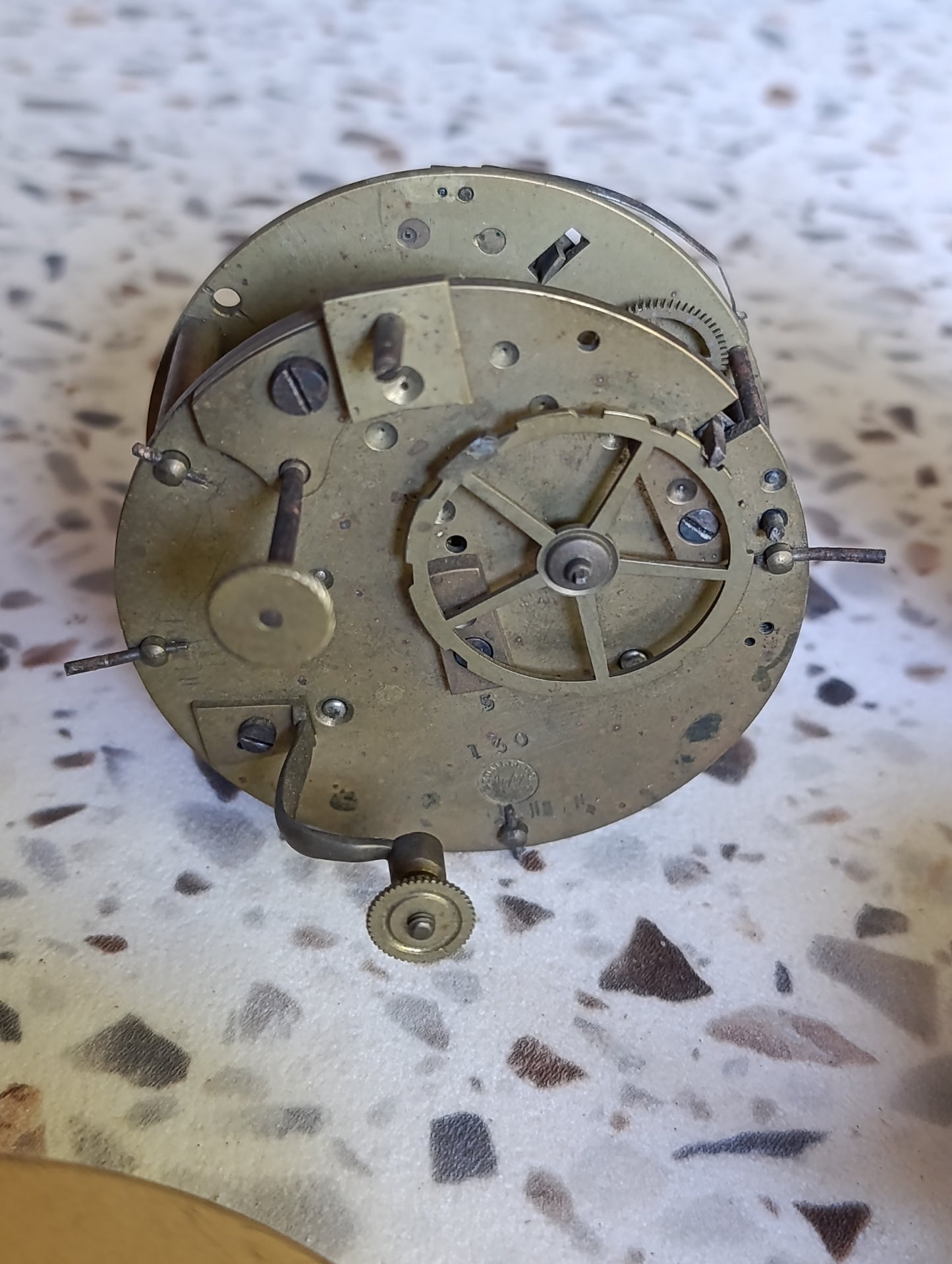 Lot de 5 mécanismes d’horlogerie anciens pour pendule et réveil – À restaurer ou pour pièces