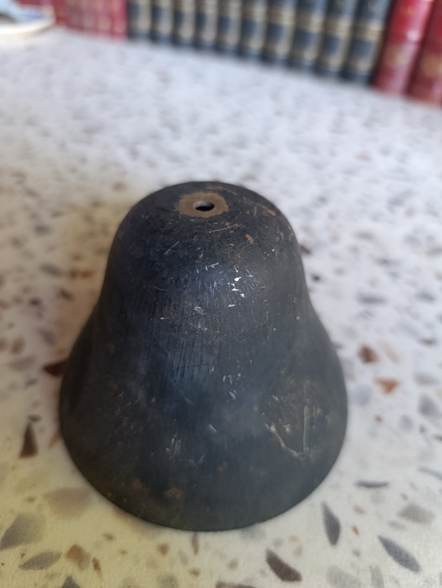Cloche ancienne de carillon en acier 111 mm pour pendule ou horloge