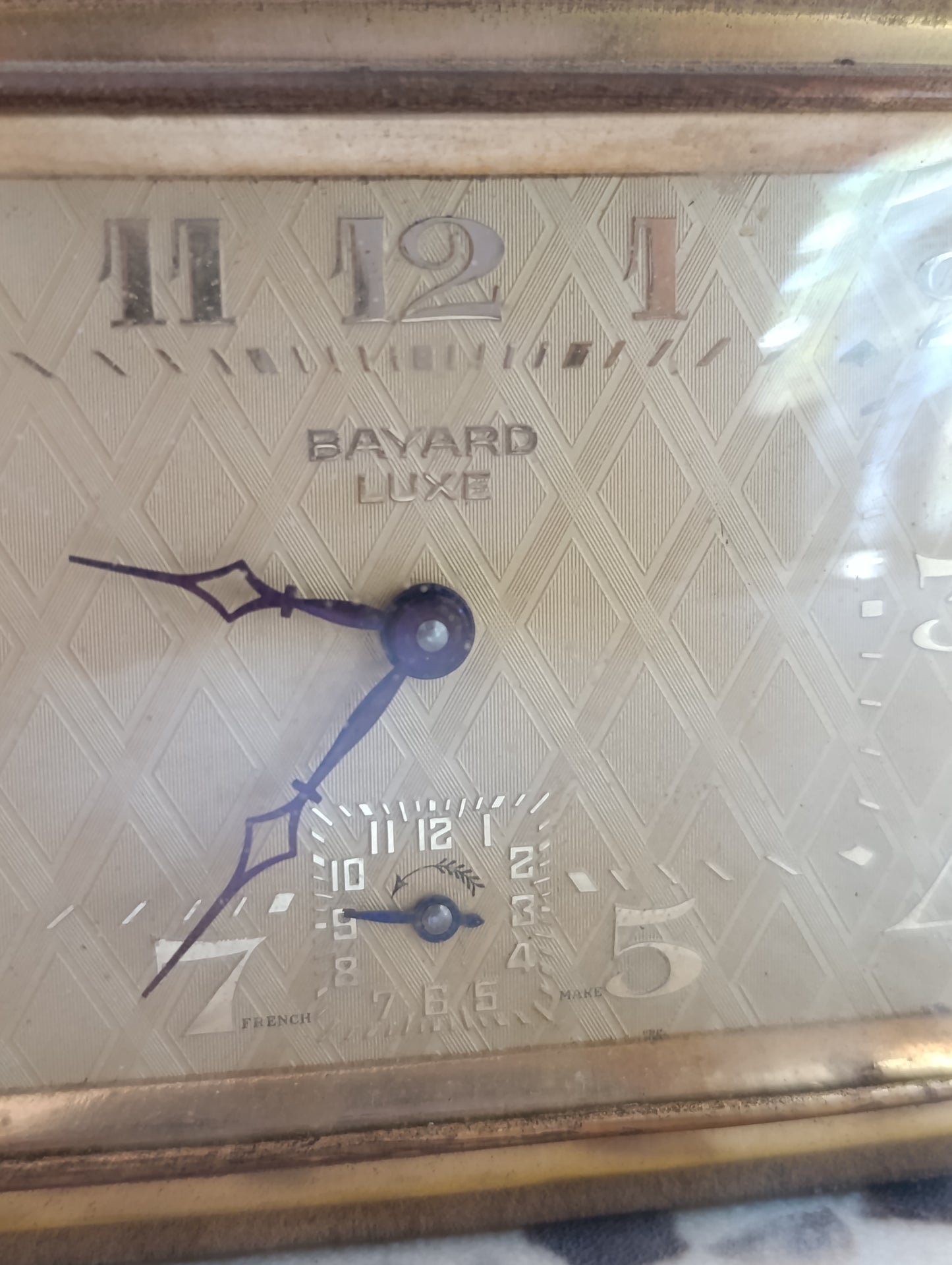 Réveil Bayard Luxe mécanique ancien silencieux – Fabrication française