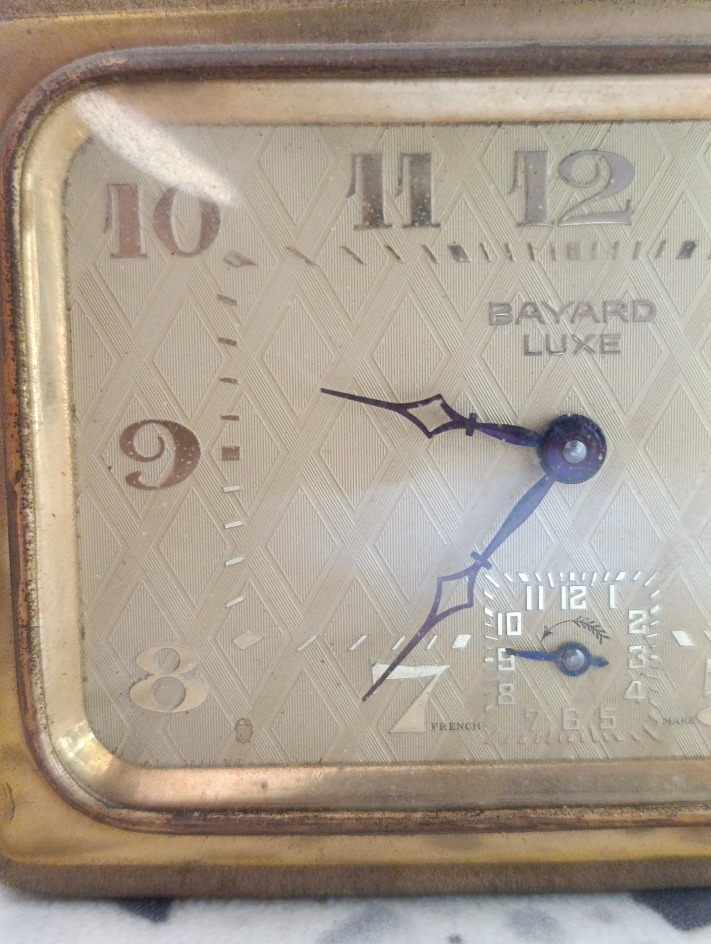 Réveil Bayard Luxe mécanique ancien silencieux – Fabrication française