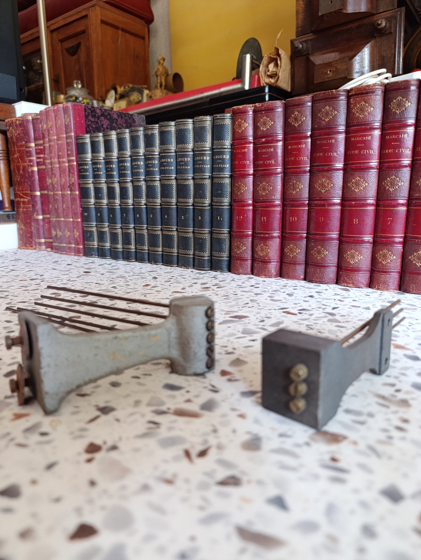 Lot de 2 tiges de carillon anciennes pour pendule ou horloge – 5 et 4 tiges