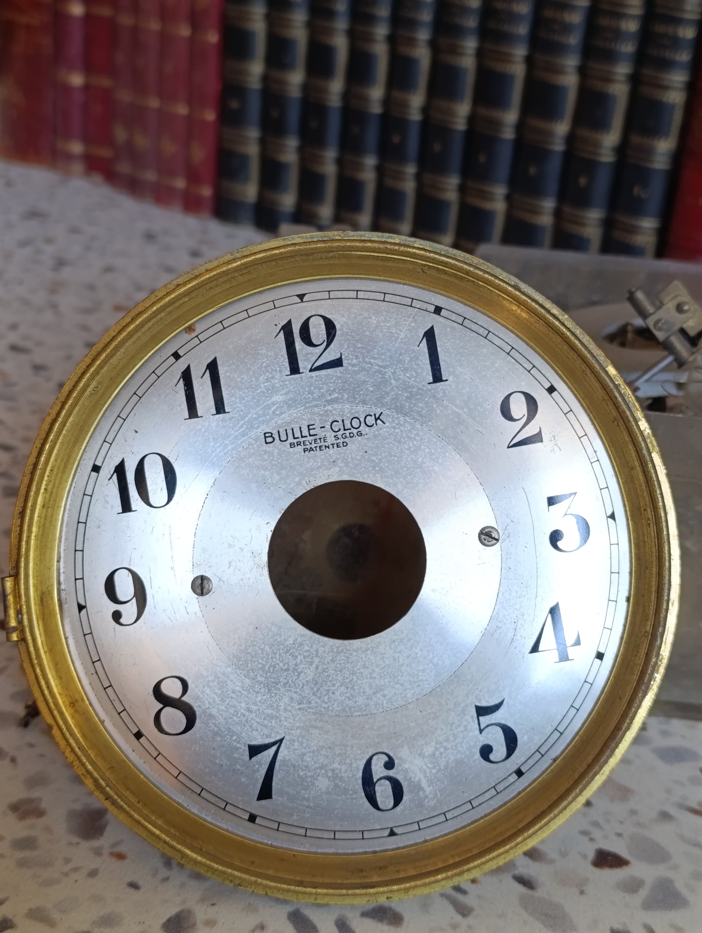 Lot de pièces d'horloge Bulle Clock – Cadran, mécanismes et composants anciens pour restauration