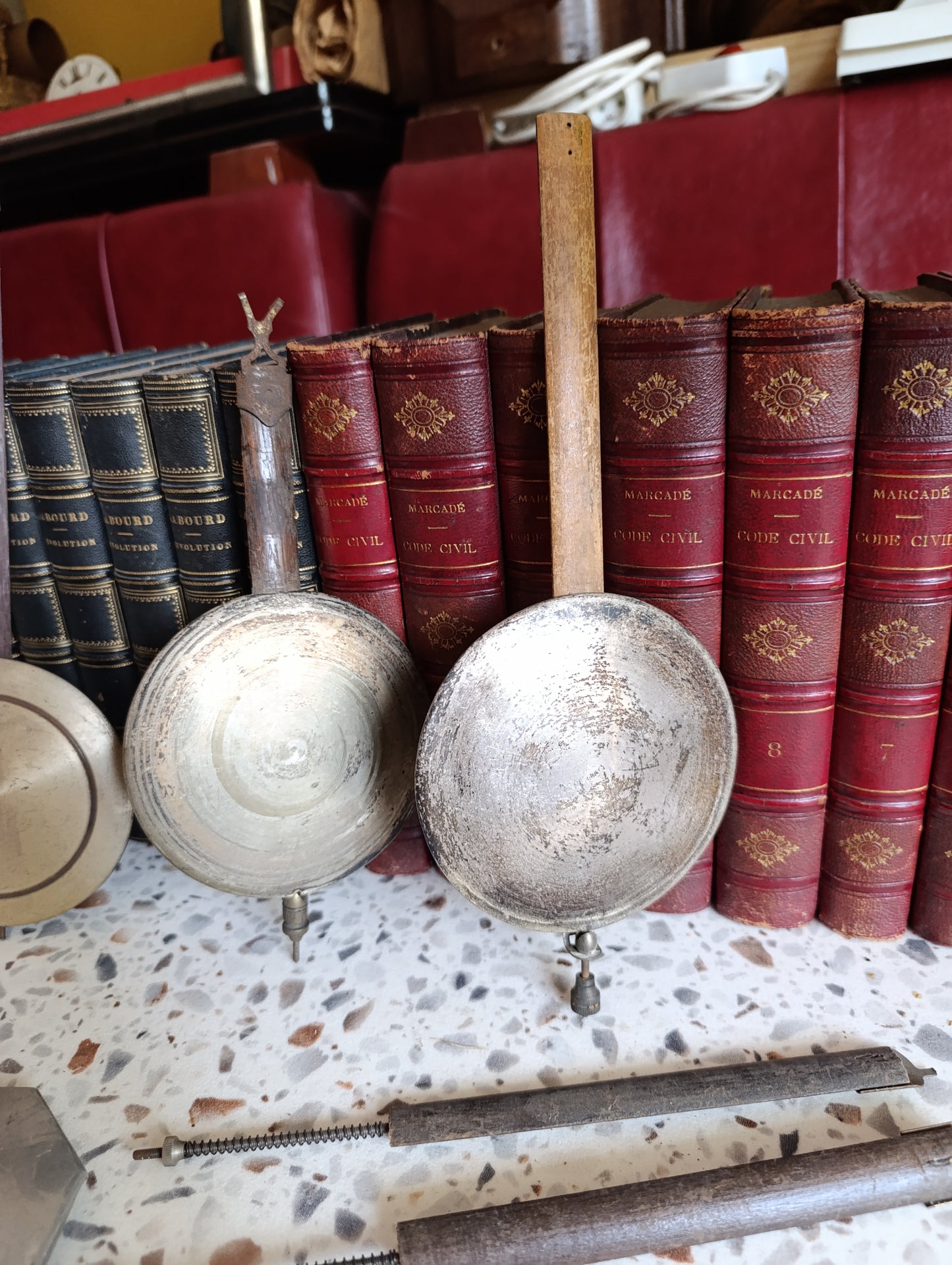 Lot de balanciers anciens pour horloges à carillon – Pièces d'horlogerie