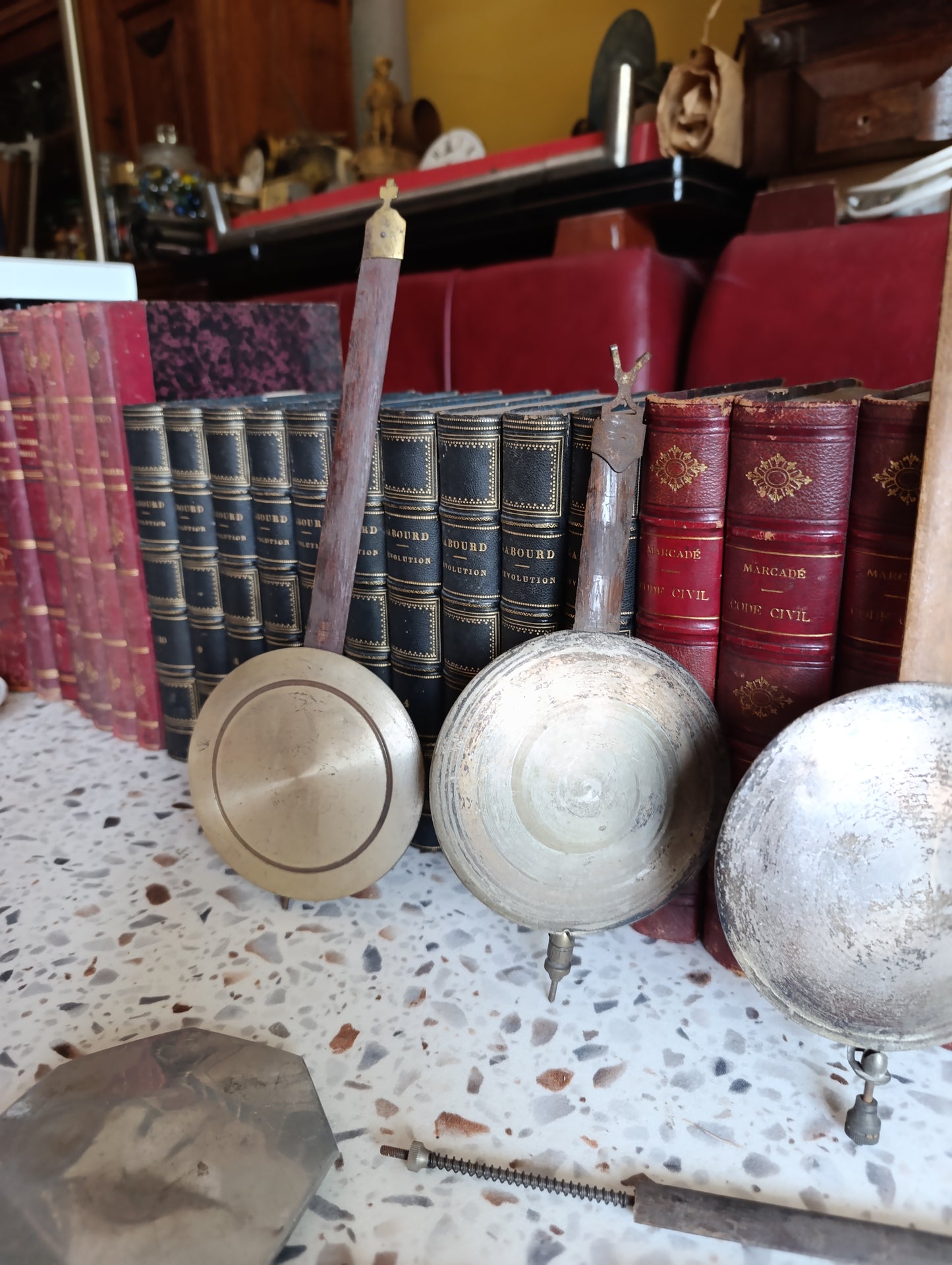 Lot de balanciers anciens pour horloges à carillon – Pièces d'horlogerie