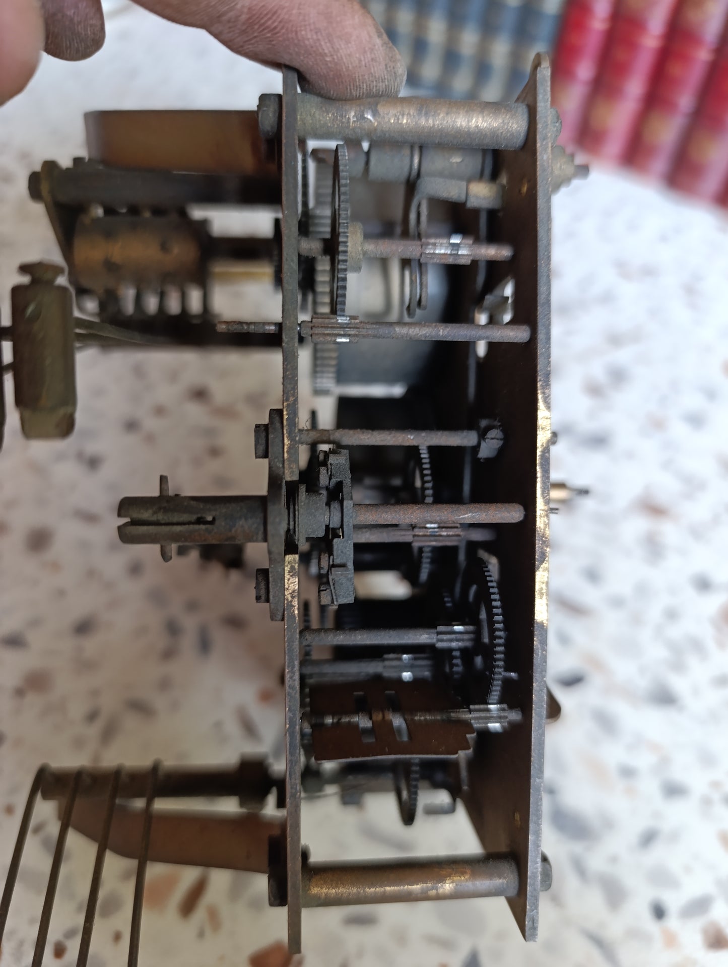Mouvement d’horloge carillon Fontenoy Made in France 43/110 À remonter
