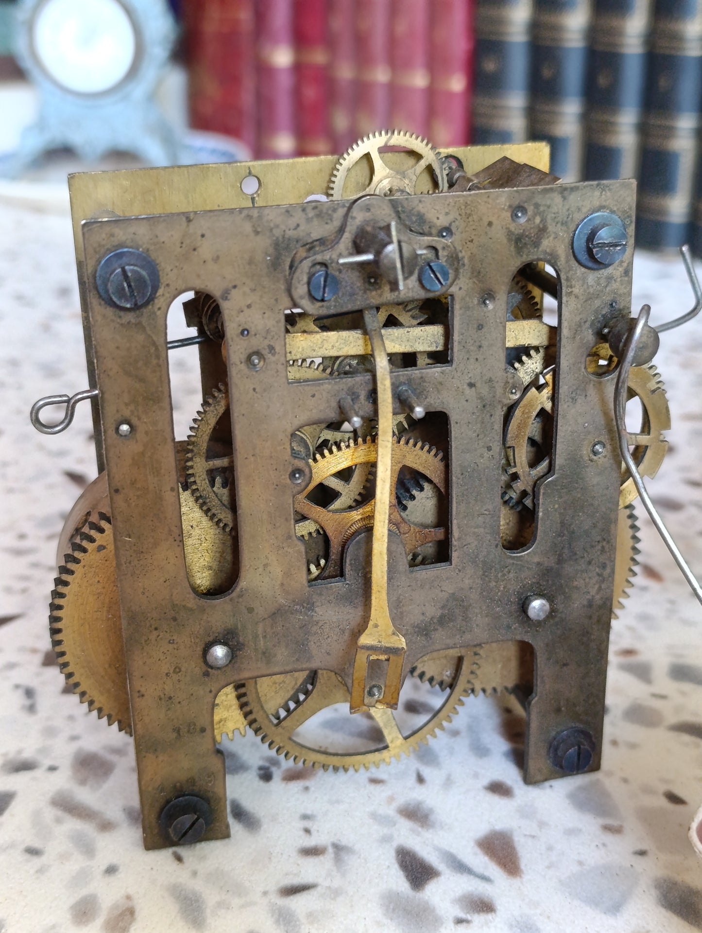Lot de 3 mécanismes d’horloge ancienne à restaurer – Mouvements mécaniques pour pièces ou collection