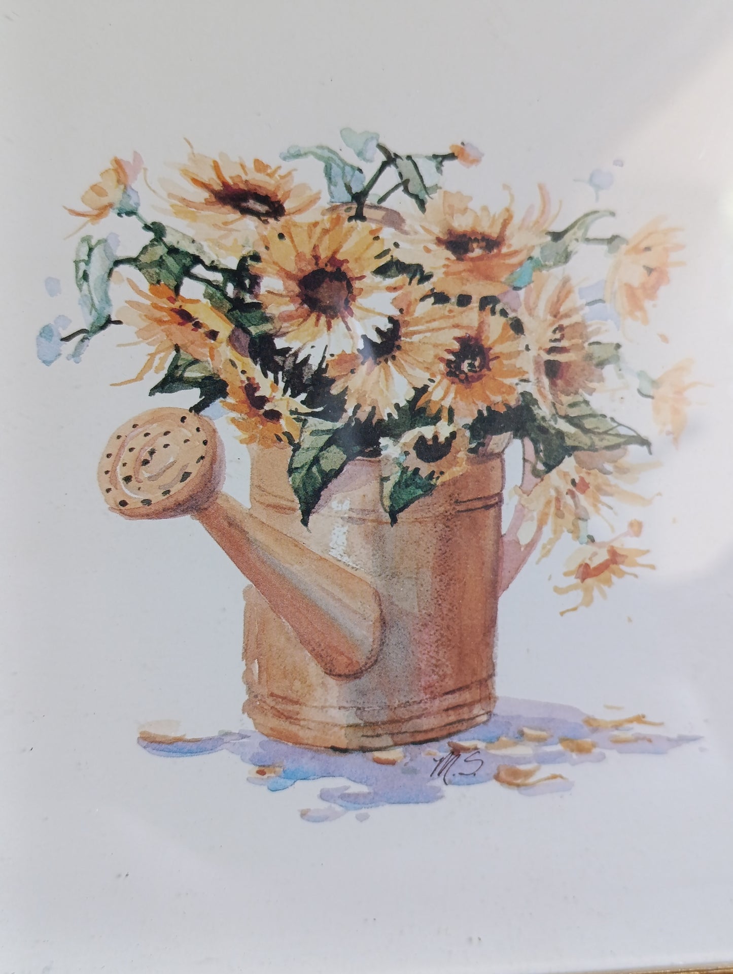 Lot de 2 tableaux décoratifs encadrés 29,5 x 29,5 cm