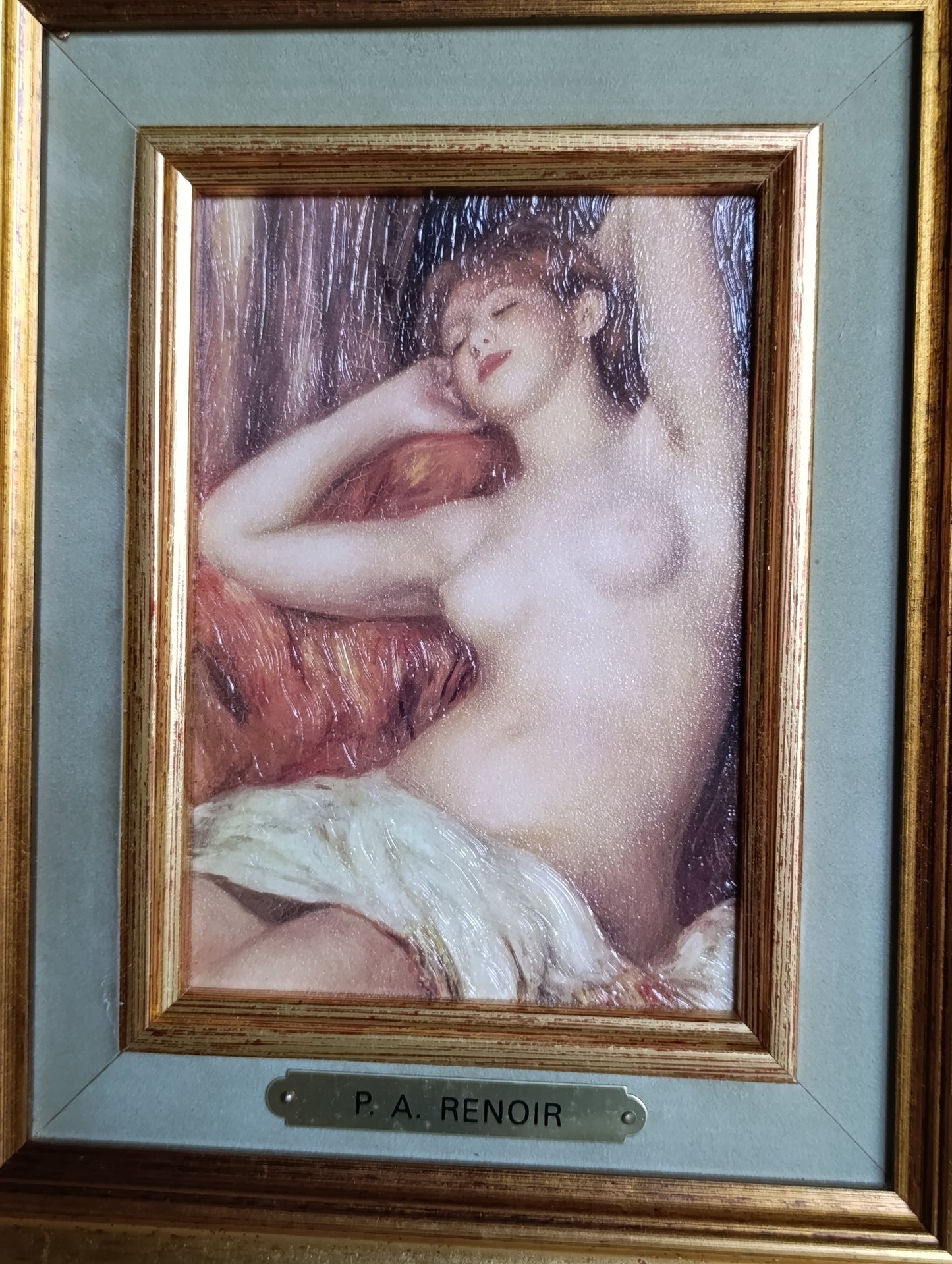 Reproduction encadrée P. A. Renoir – Nu féminin – Tableau décoratif style impressionniste